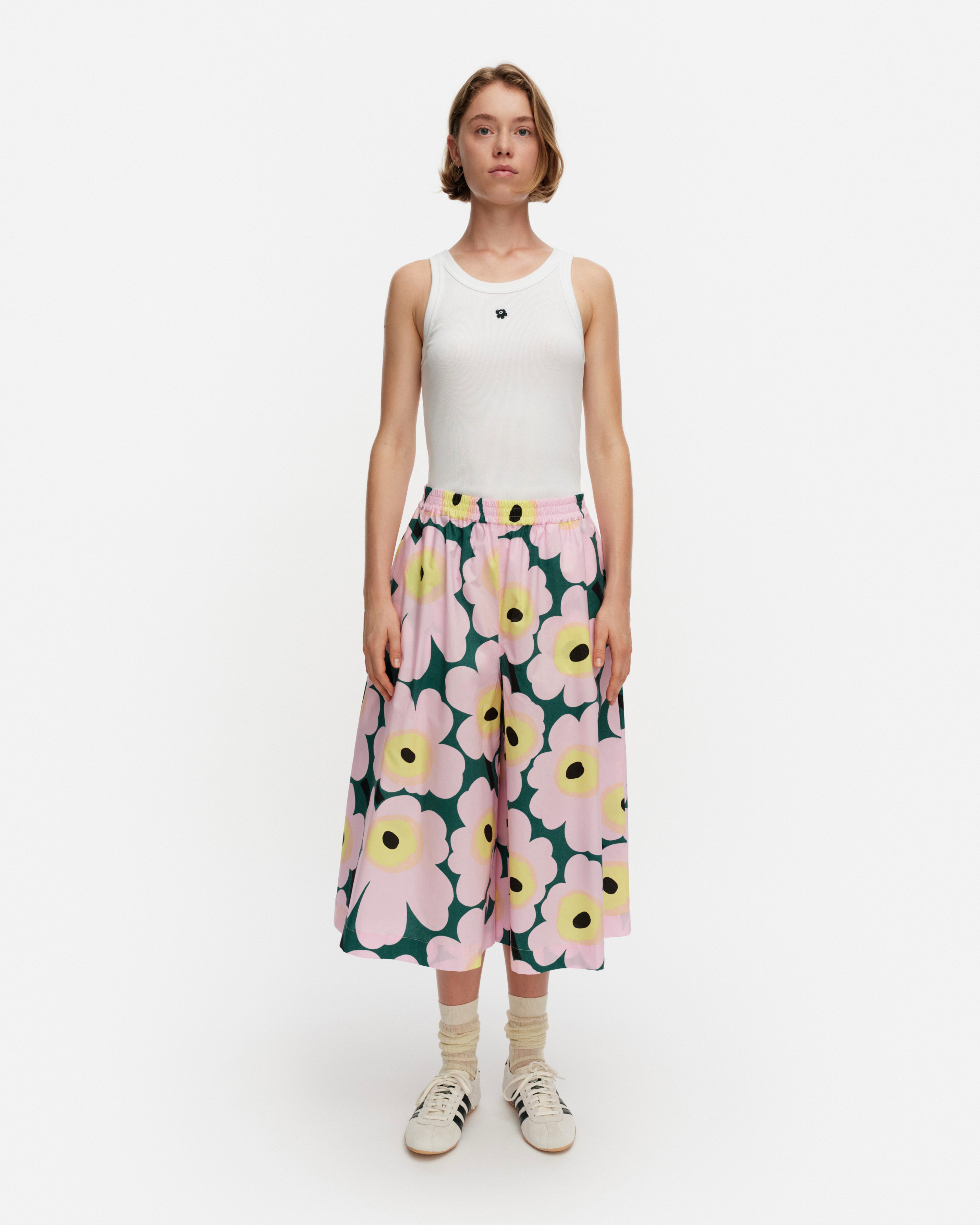 Ae Kearte Unikko, Trousers, green, pink, yellow,