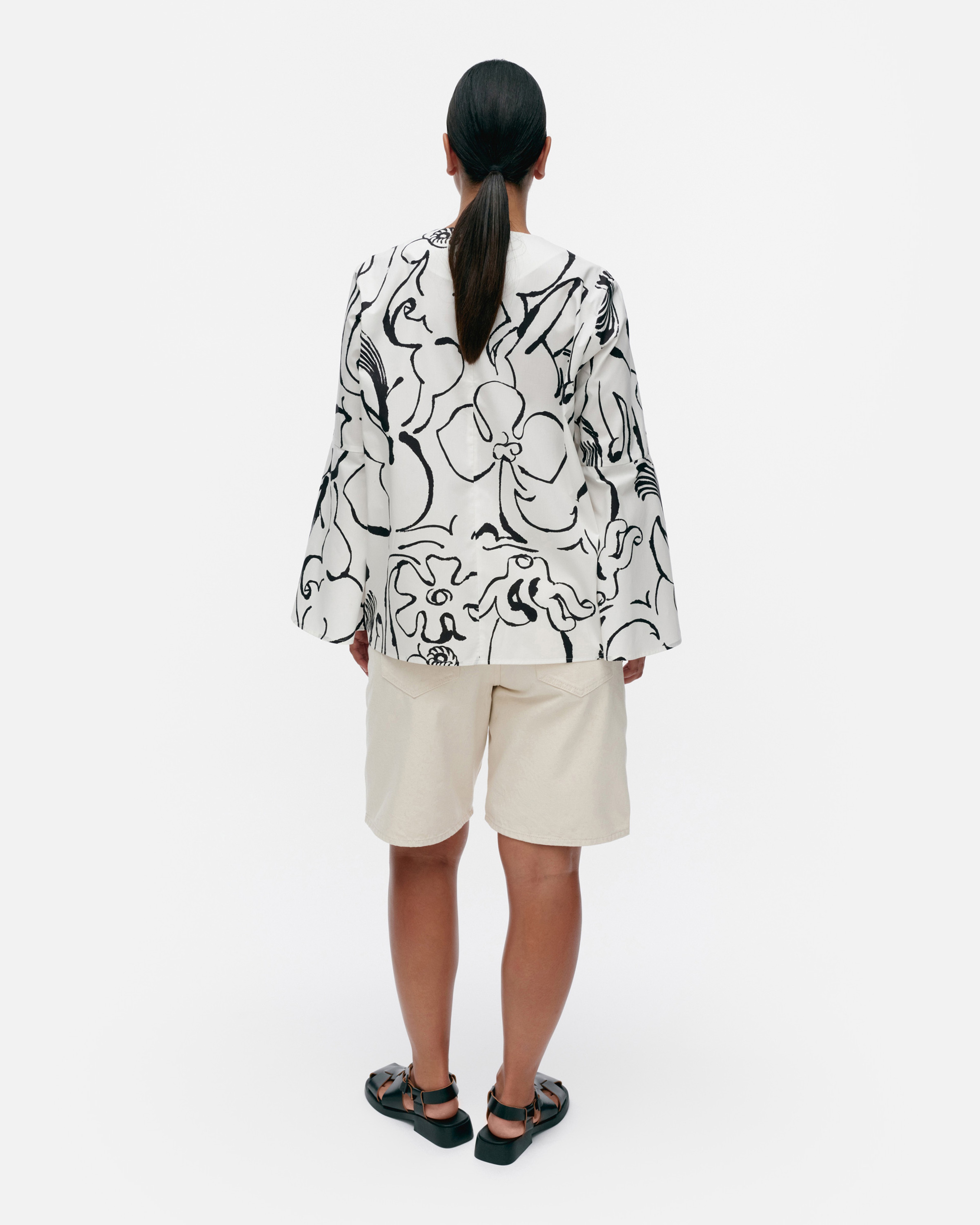 Pelargoni Baluns, Blouse, off white, black,