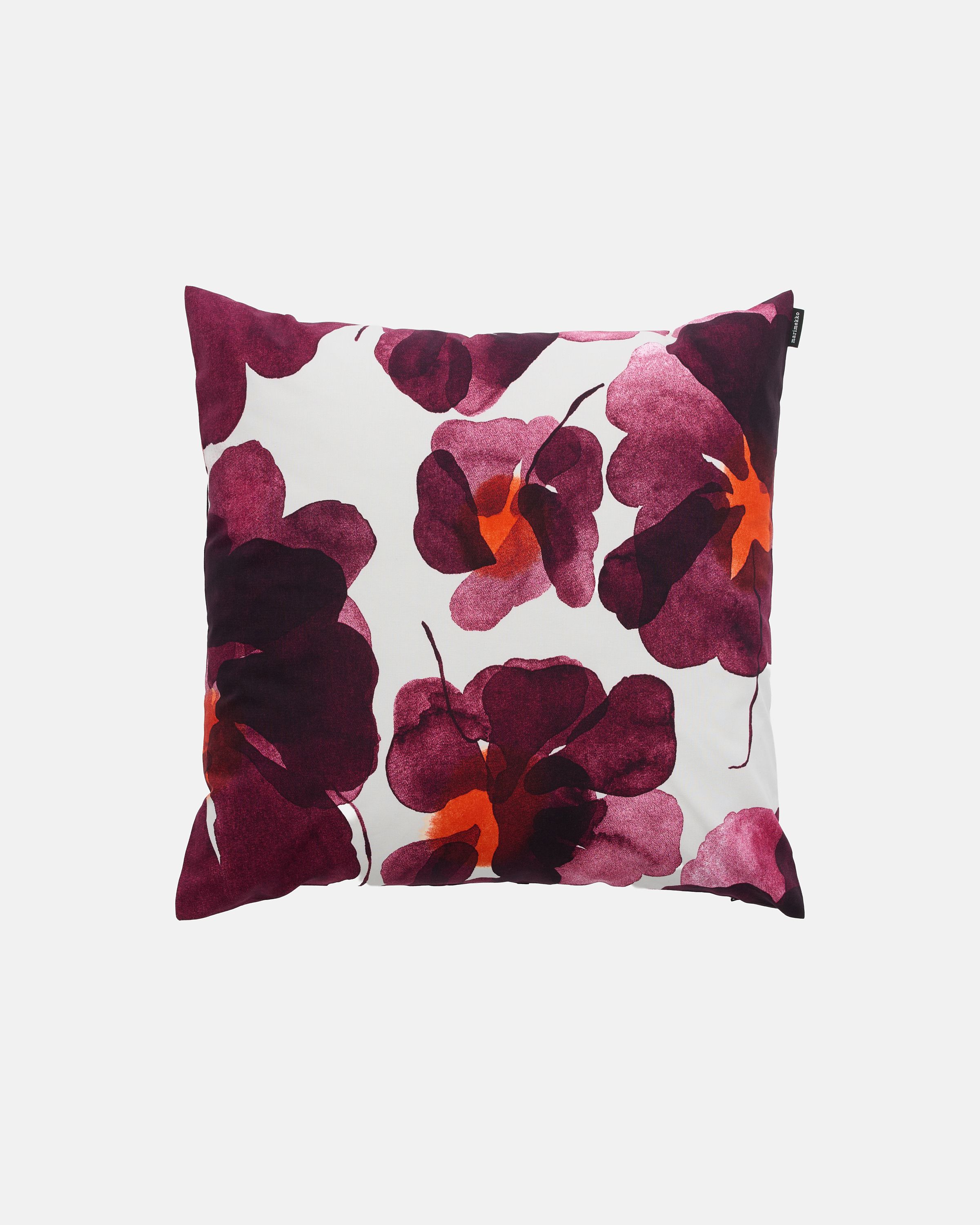 Pieni Valssi Cushion cover 50x50 cm light beige, burgundy, pink