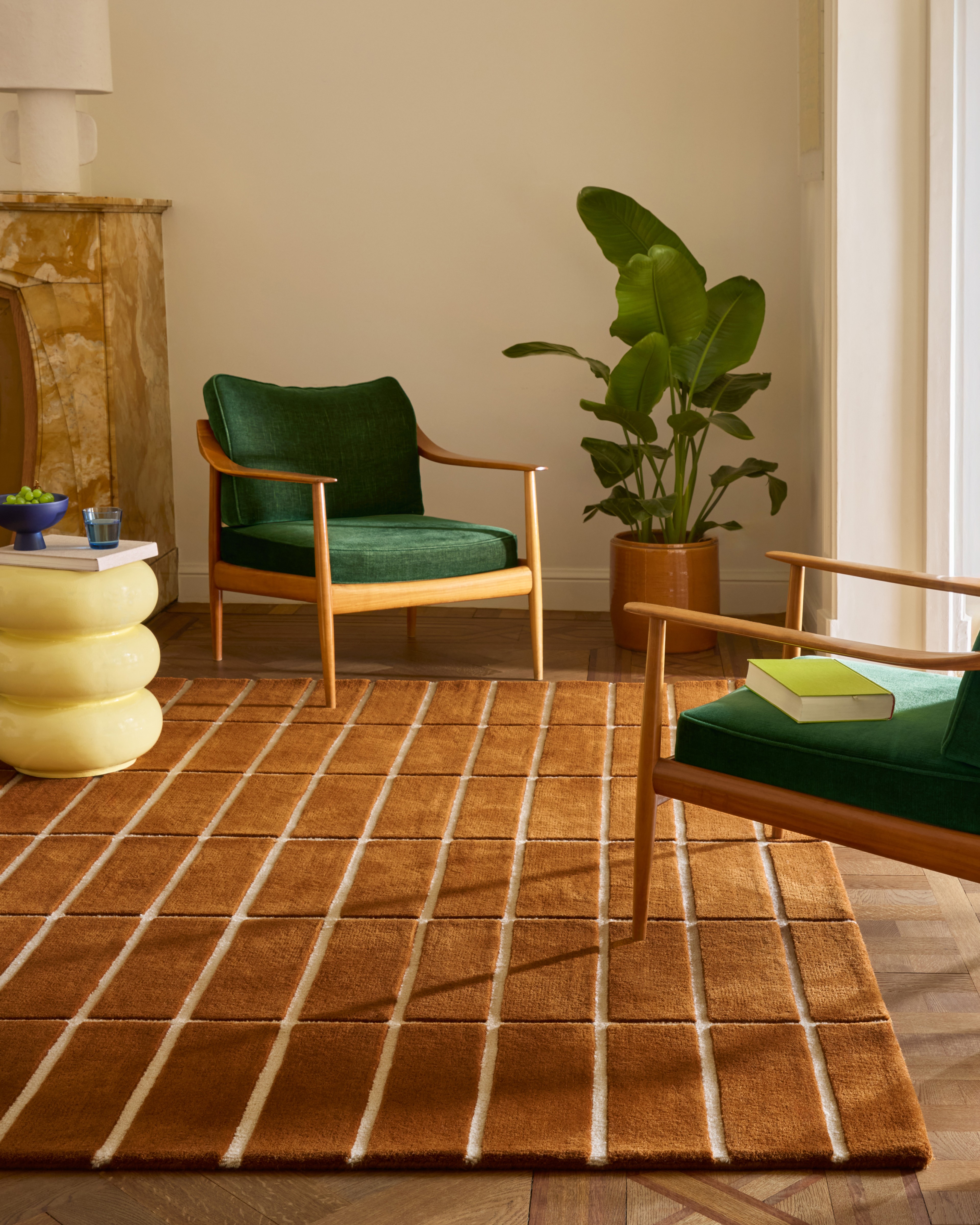 Tiiliskivi Rug 140 x 200 cm