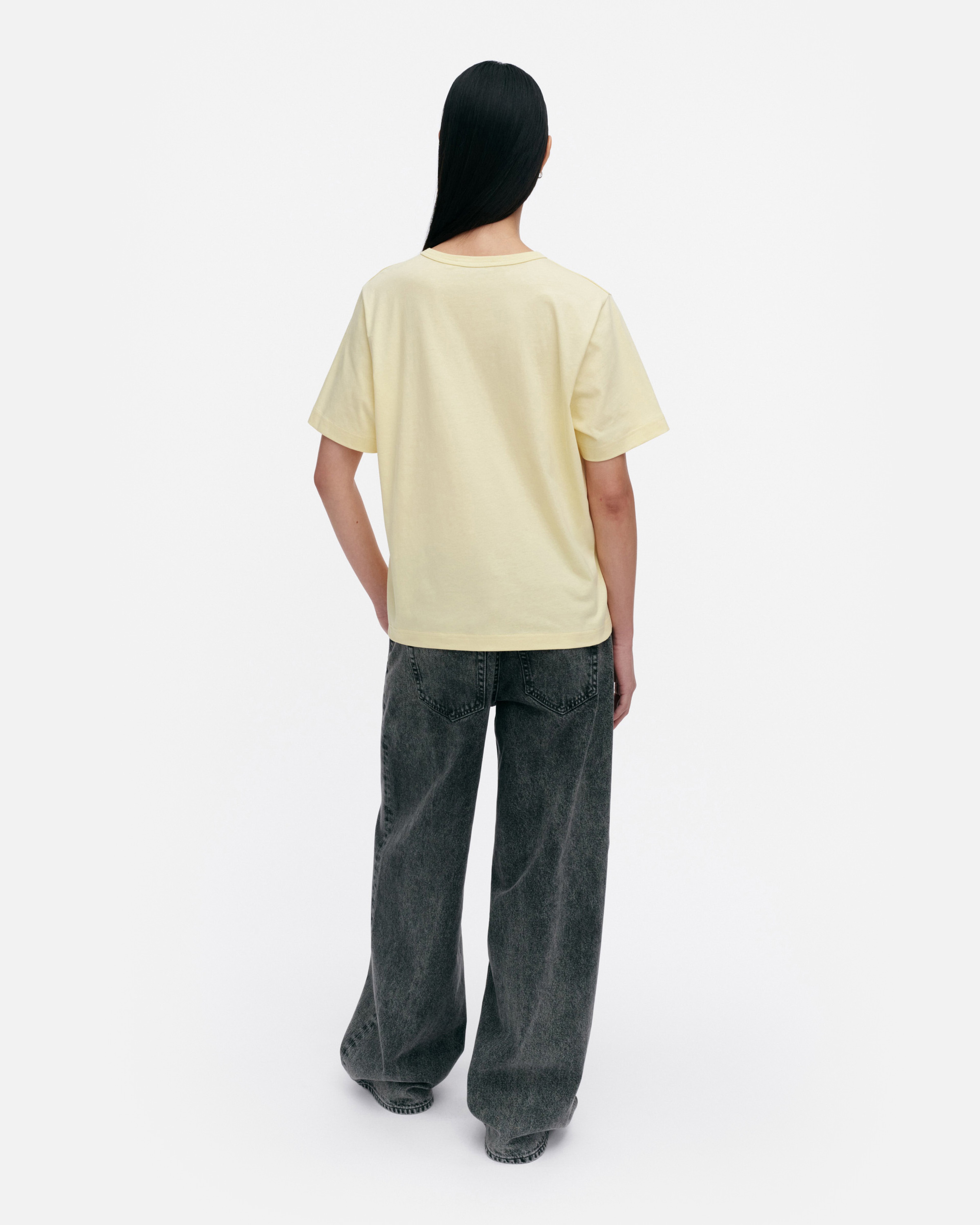 Erna Logo Placement, Kioski t-shirt, yellow, turquoise,