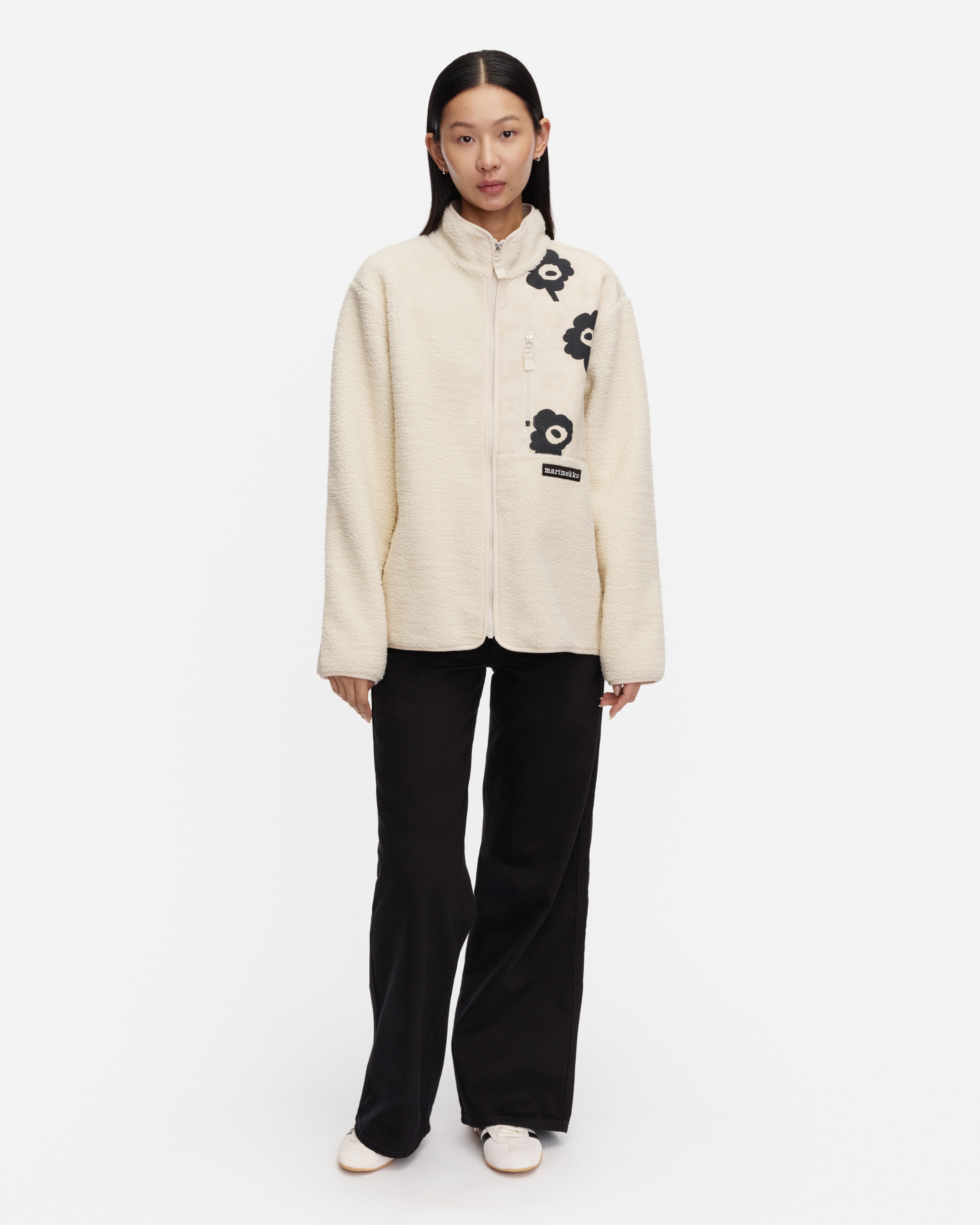 Vaellus Mini Unikko, Kioski coat, off white, white, black,