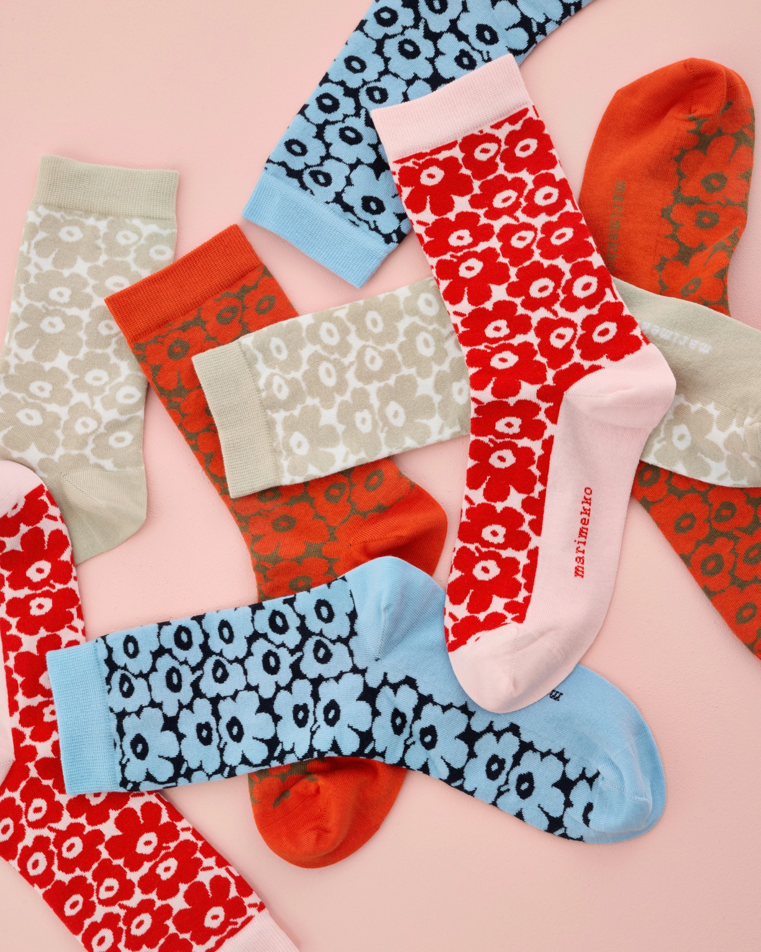 Linjaus Pikkuinen Unikko Socks