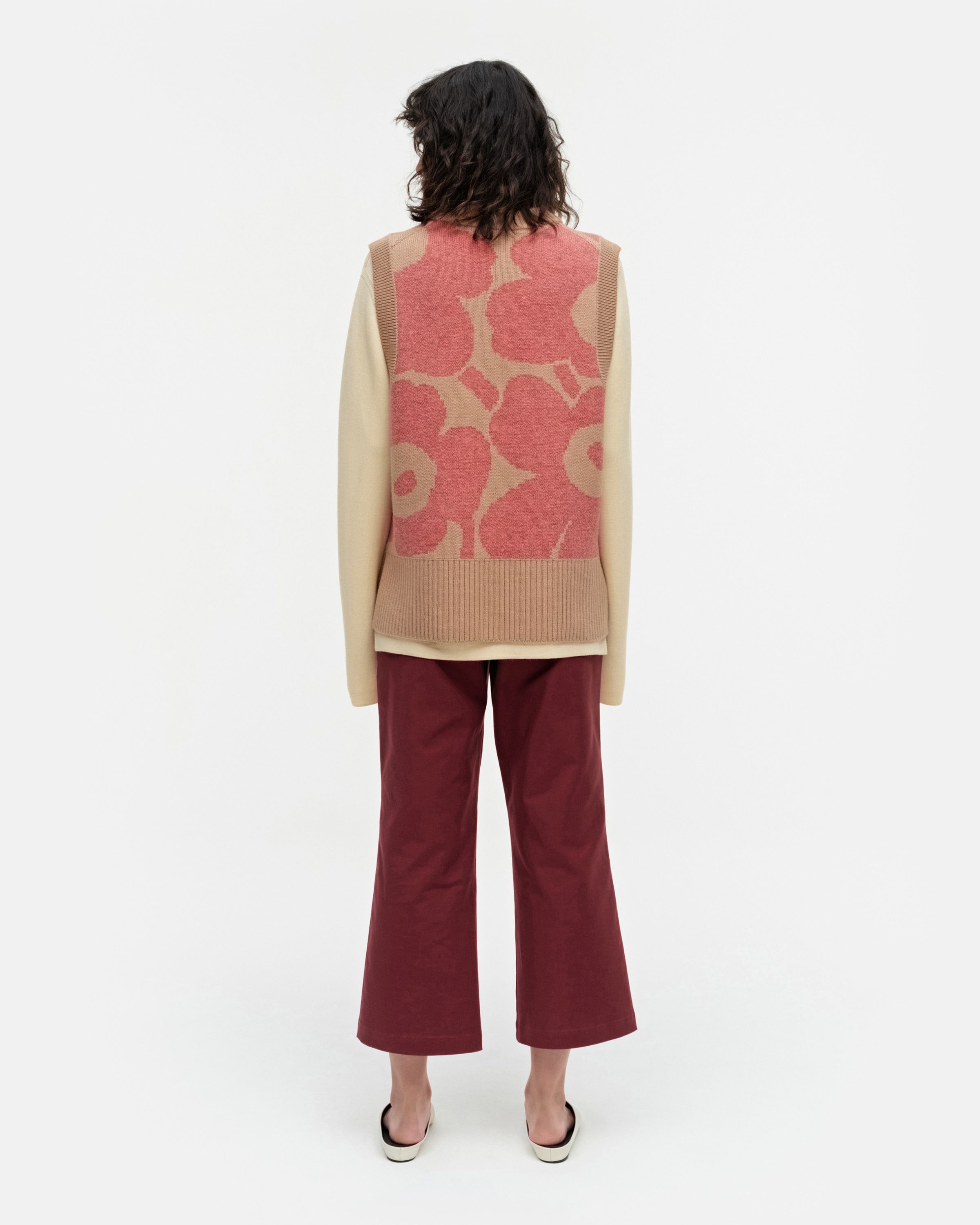 Retro Unikko Knitted wool vest | Marimekko
