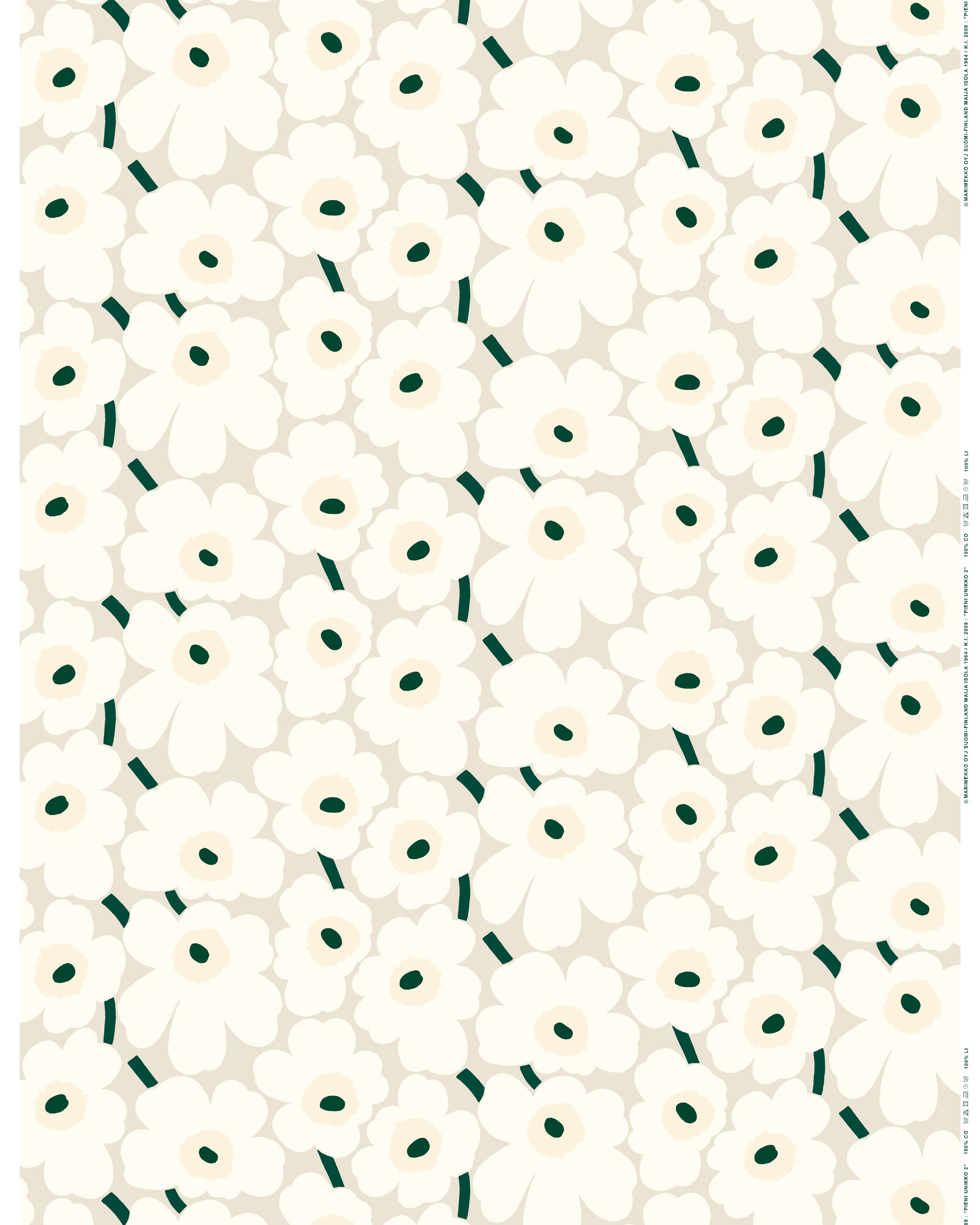 Pieni Unikko Acrylic coated cotton fabric