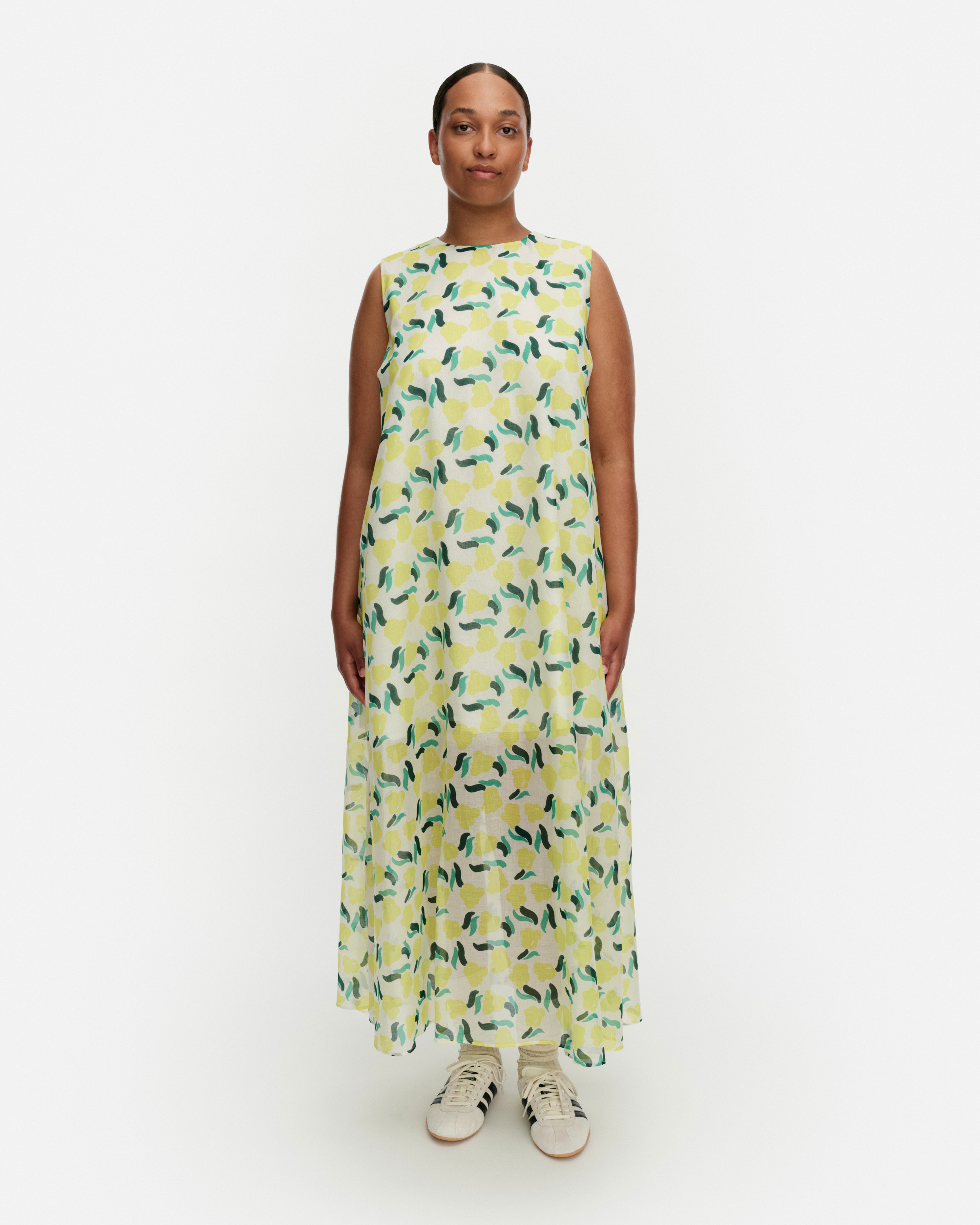 Piirroot Lemmitty, Dress, white, yellow, green,