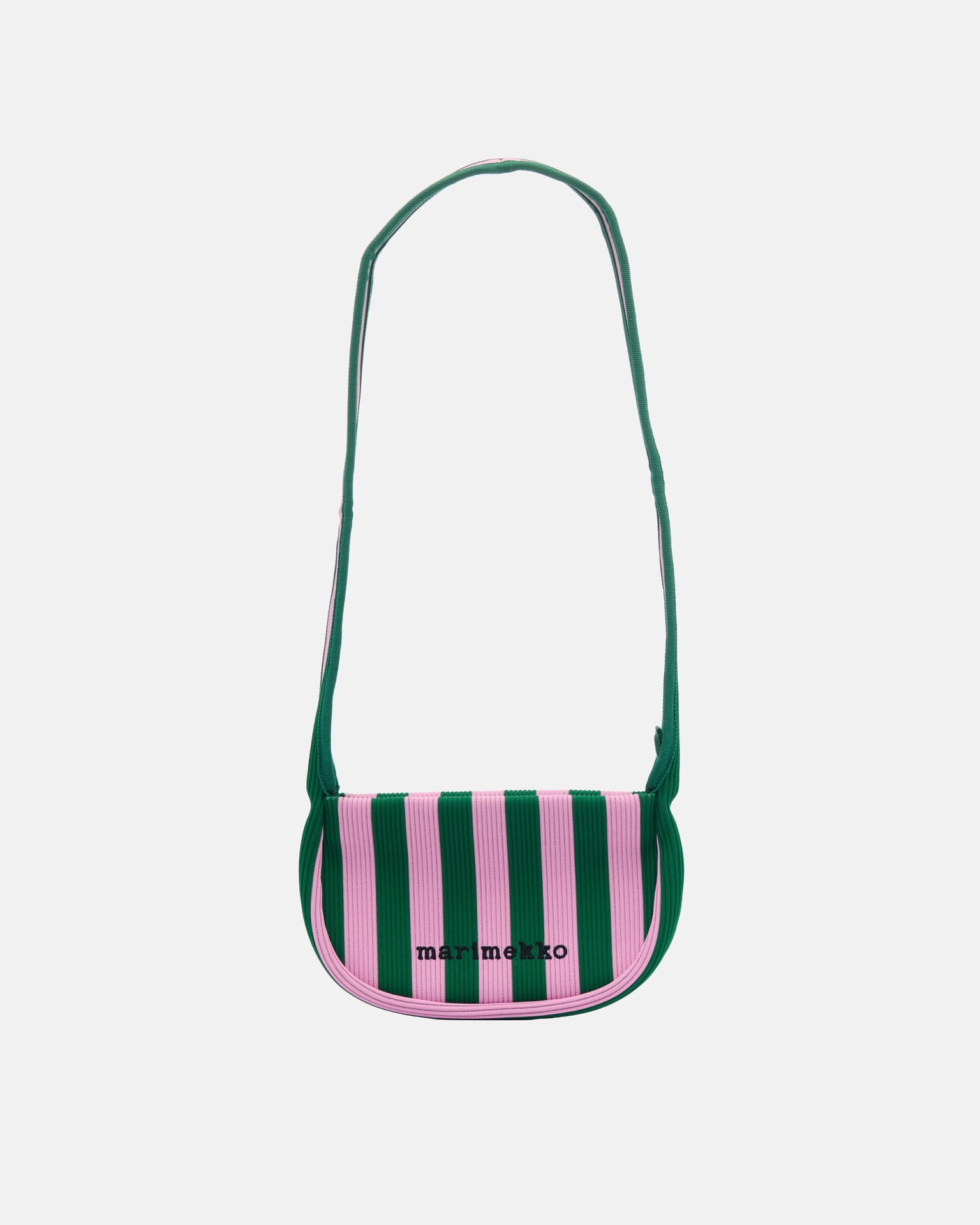 Knitted Crossbody Merirosvo, Shoulder bag, pink, dark green,