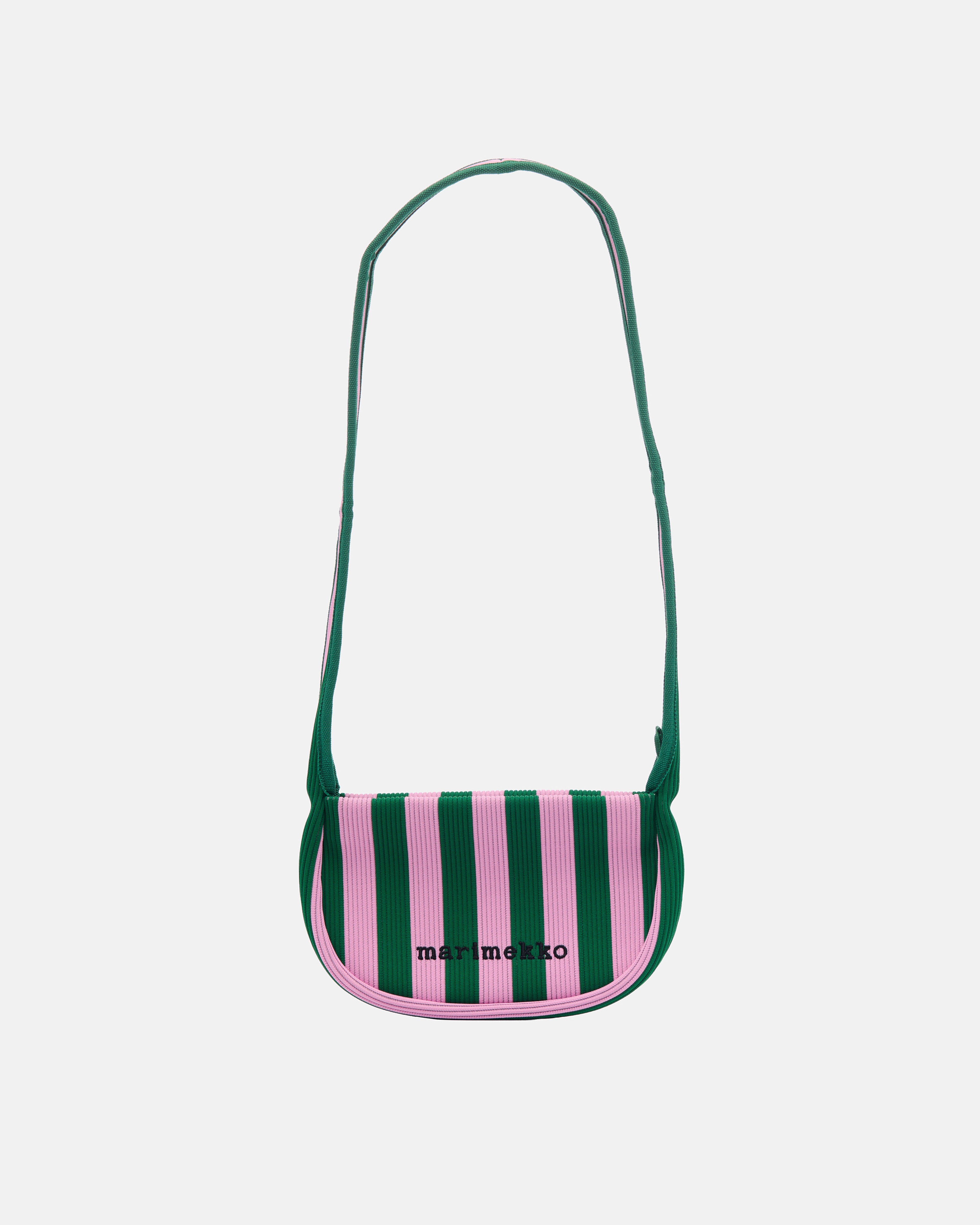 Knitted Crossbody Merirosvo, Shoulder bag, pink, dark green,