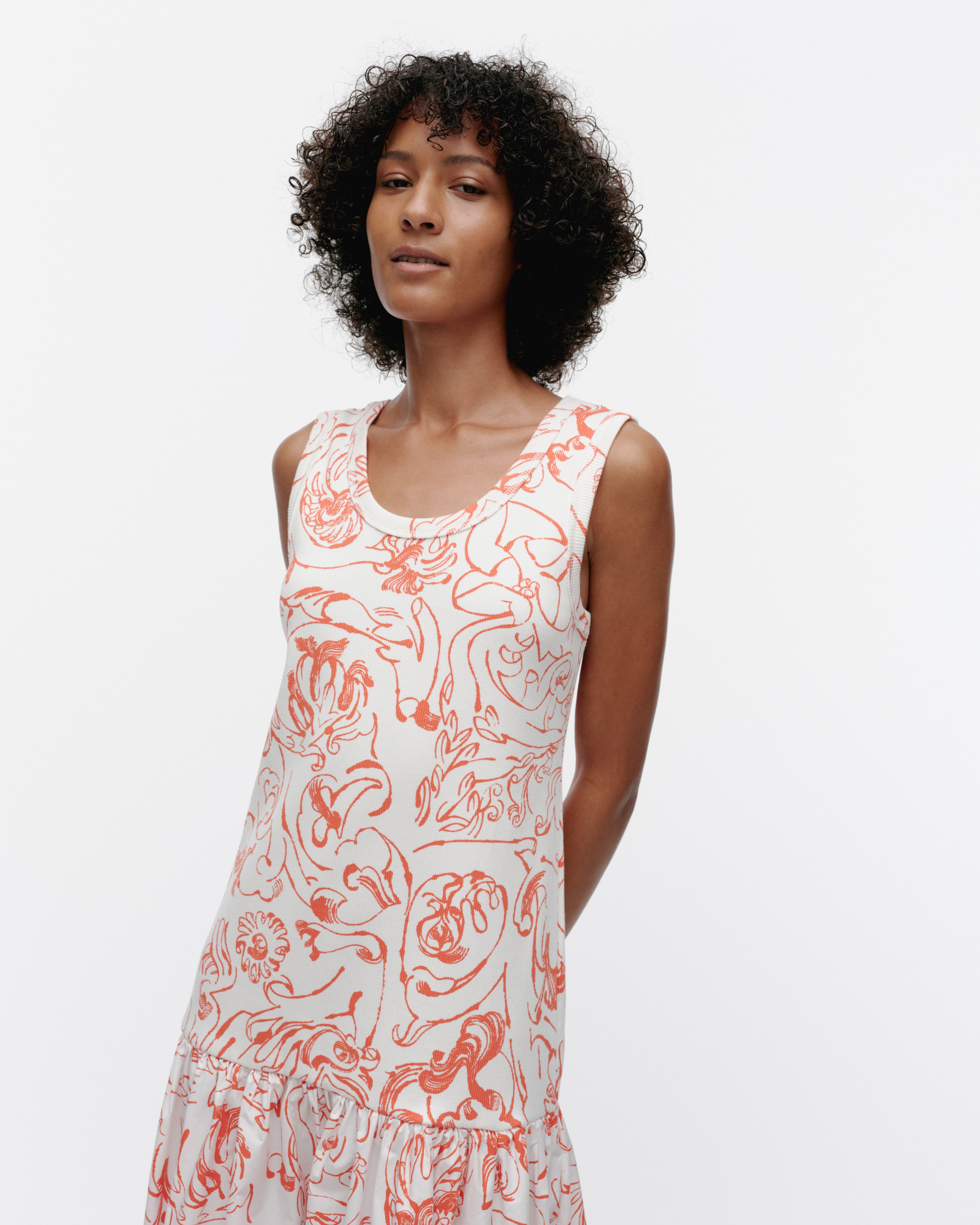 Taide Cactis, Dress, white, red,