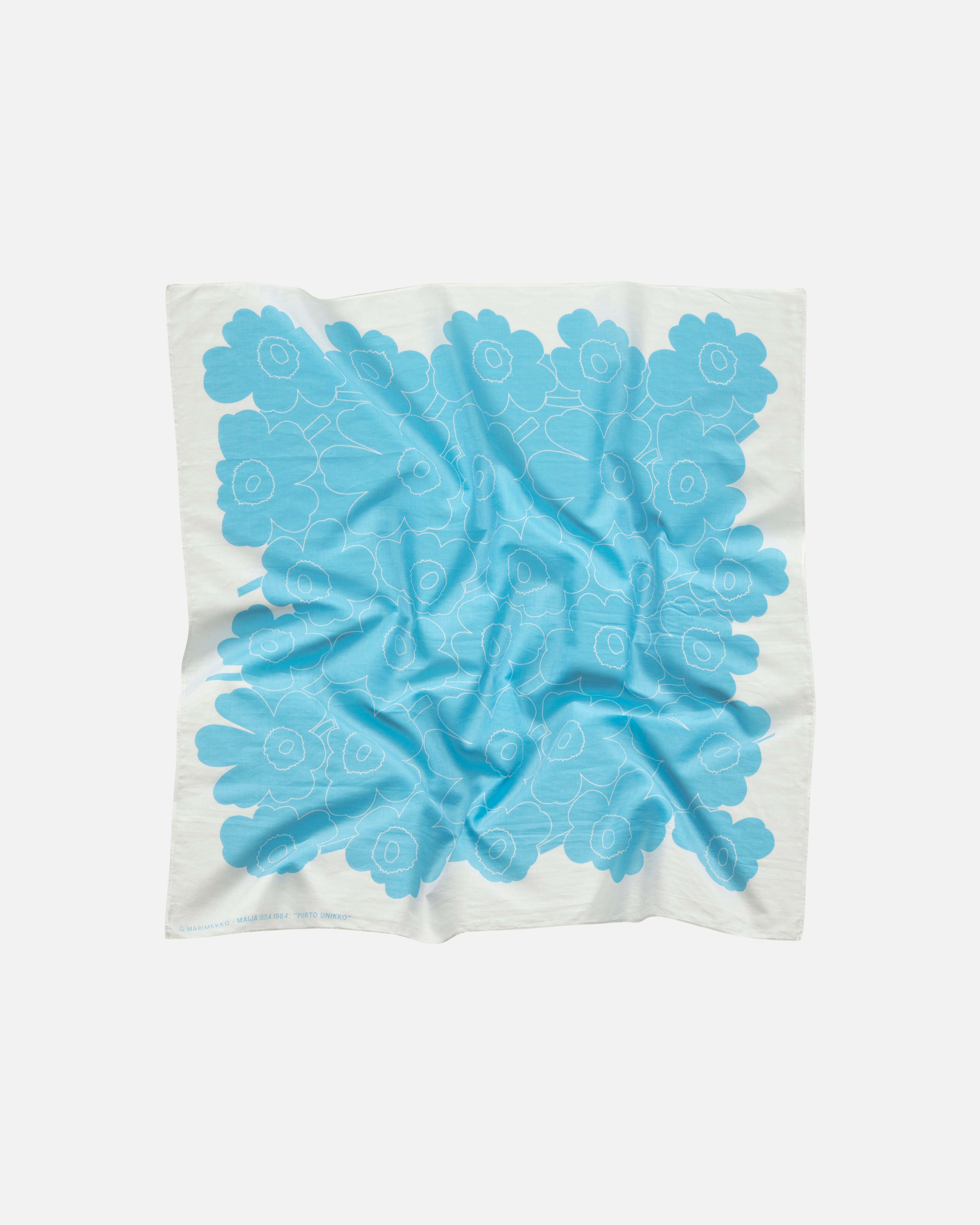 Keskiö Piirto Unikko, Scarf, off white, light blue,