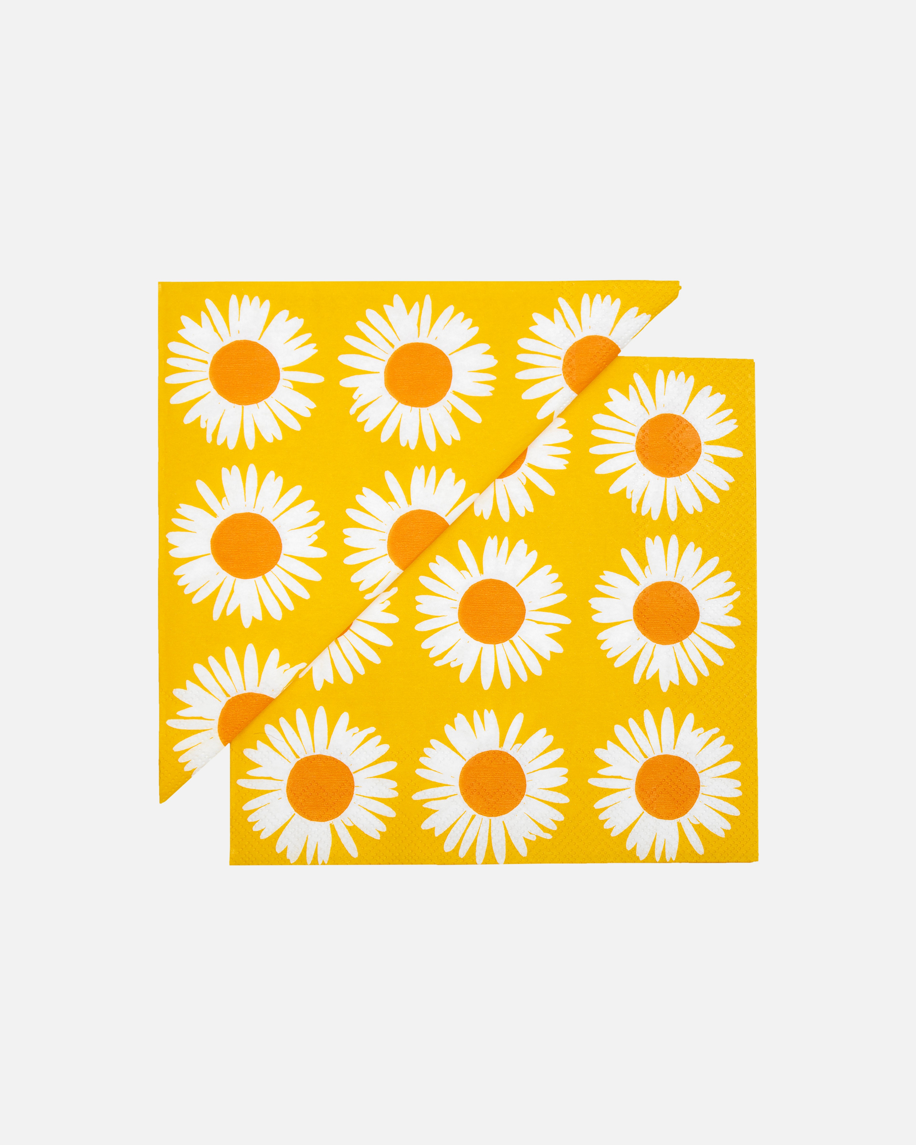 Auringonkukka, Paper napkin 33x33 cm, yellow,white,orange,