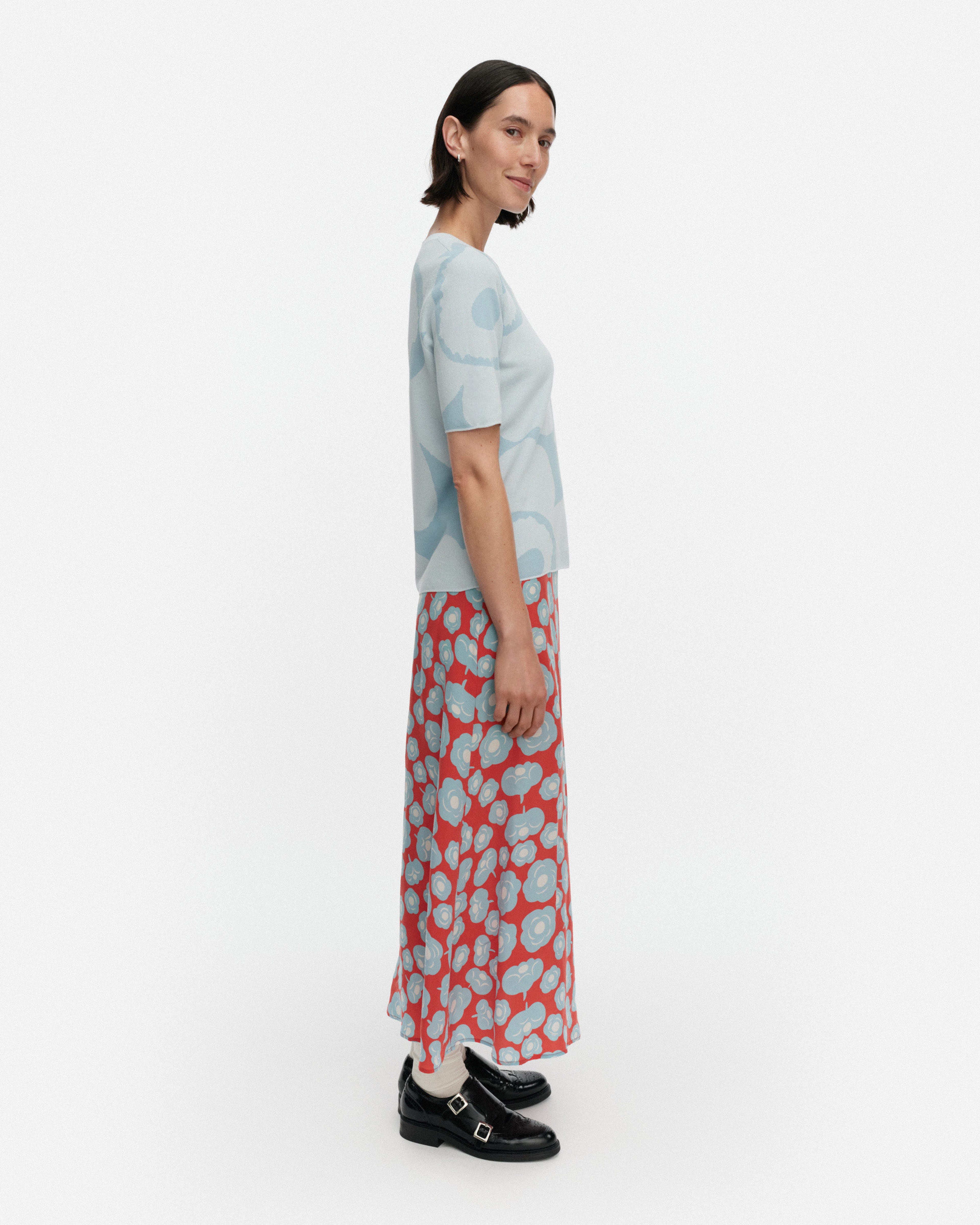 Oletus Unikko, Knitted pullover, light blue, light blue,