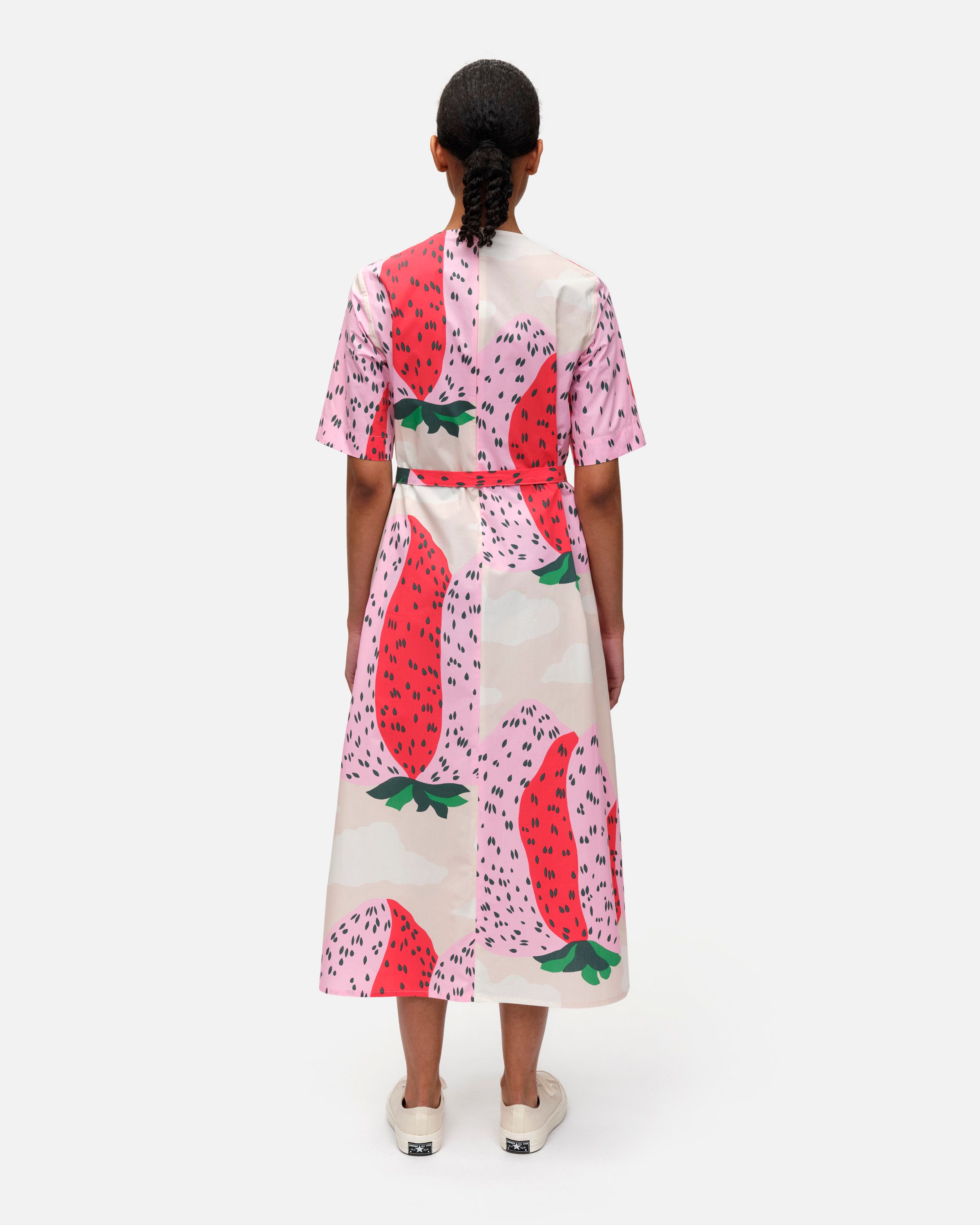 Kotelo Mansikkavuoret cotton poplin dress | Marimekko