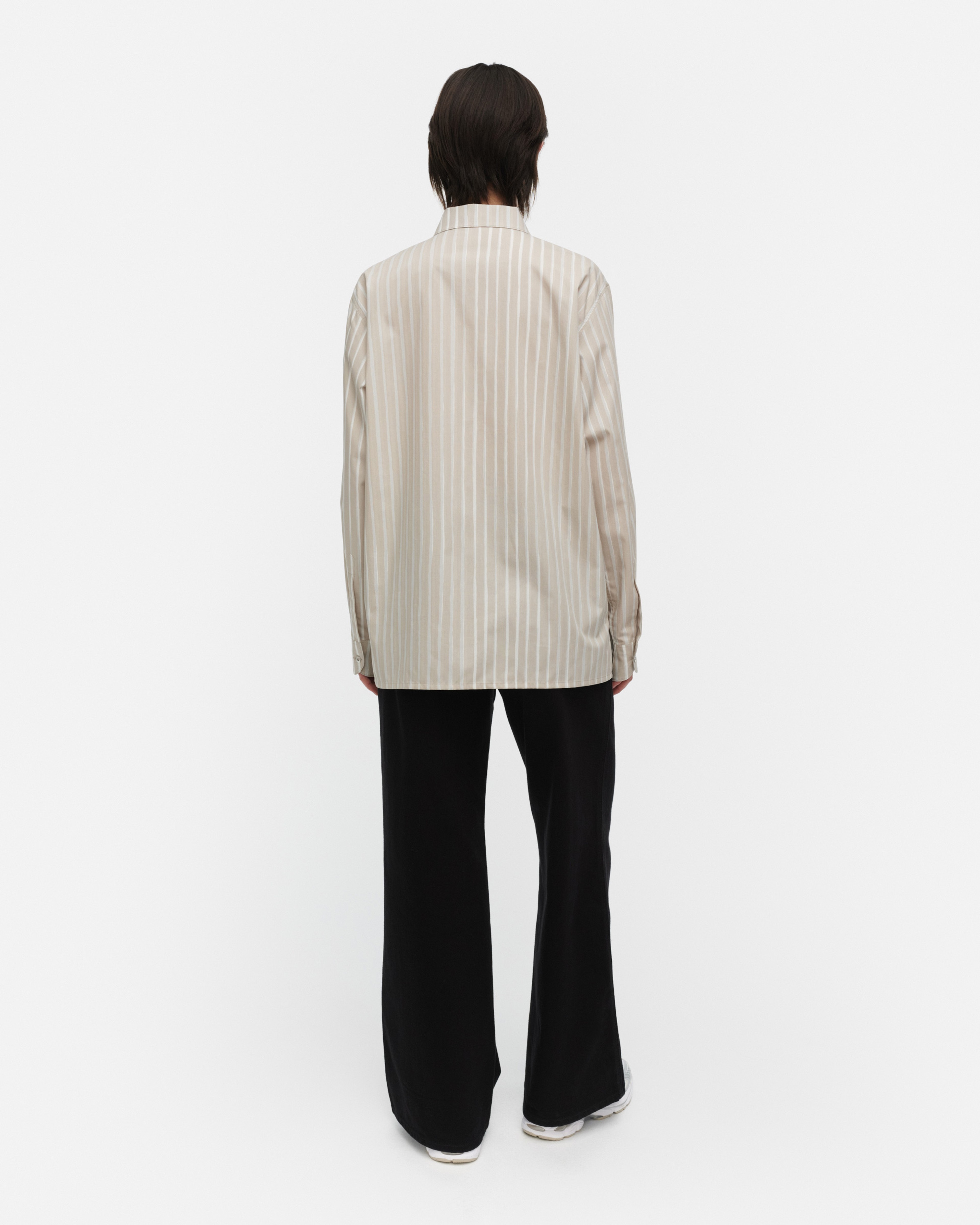 Jokapoika, Kioski cotton shirt, light grey, beige, white,