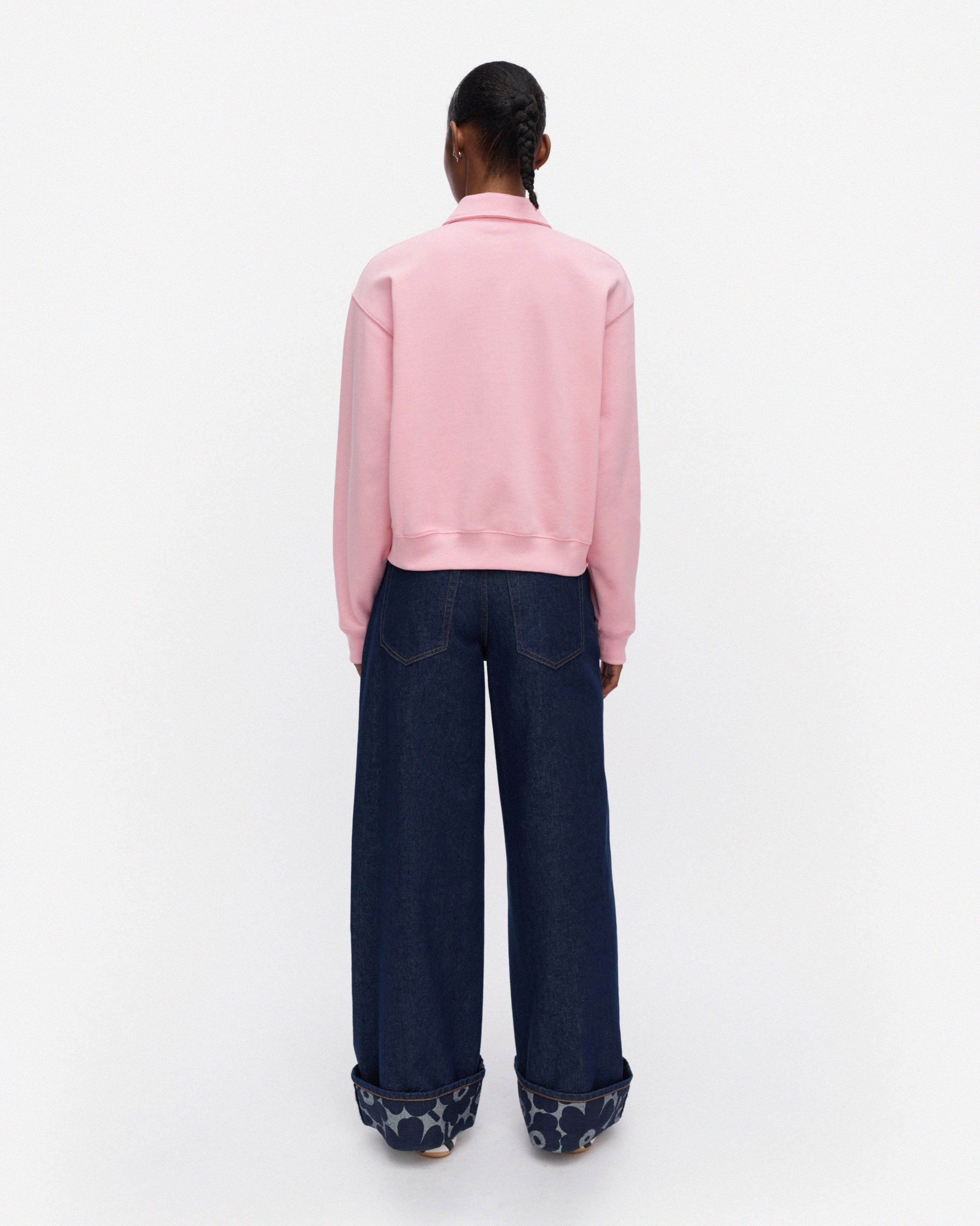 m*3様 レアmarimekko  kivi スイートピンク Toiminta Unikko Placement Kioski sweatshirt light pink, grey