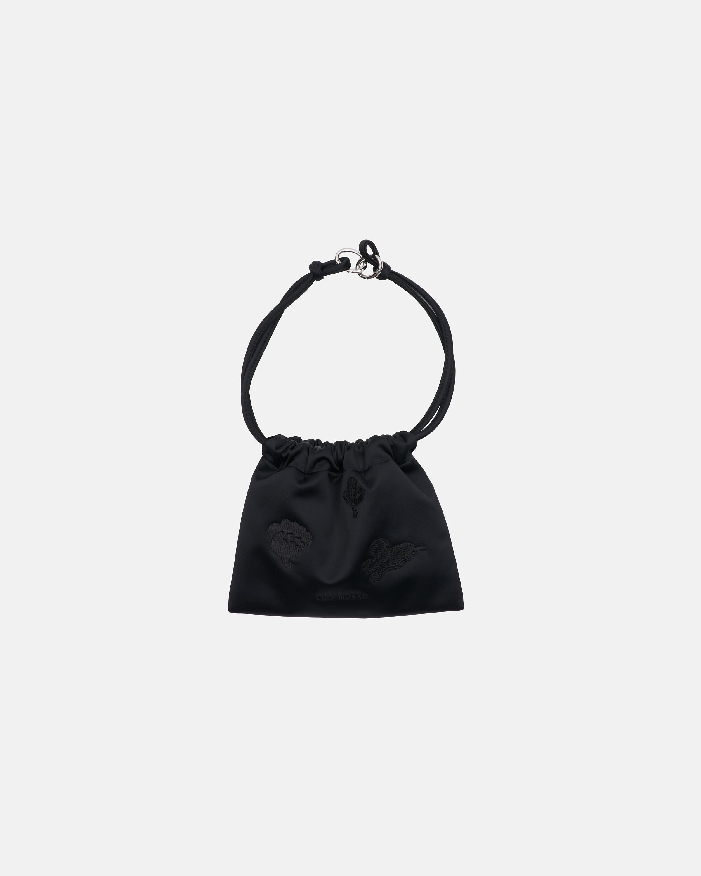 Cirra Satin Kukasta kukkaan Bag black, black | Marimekko