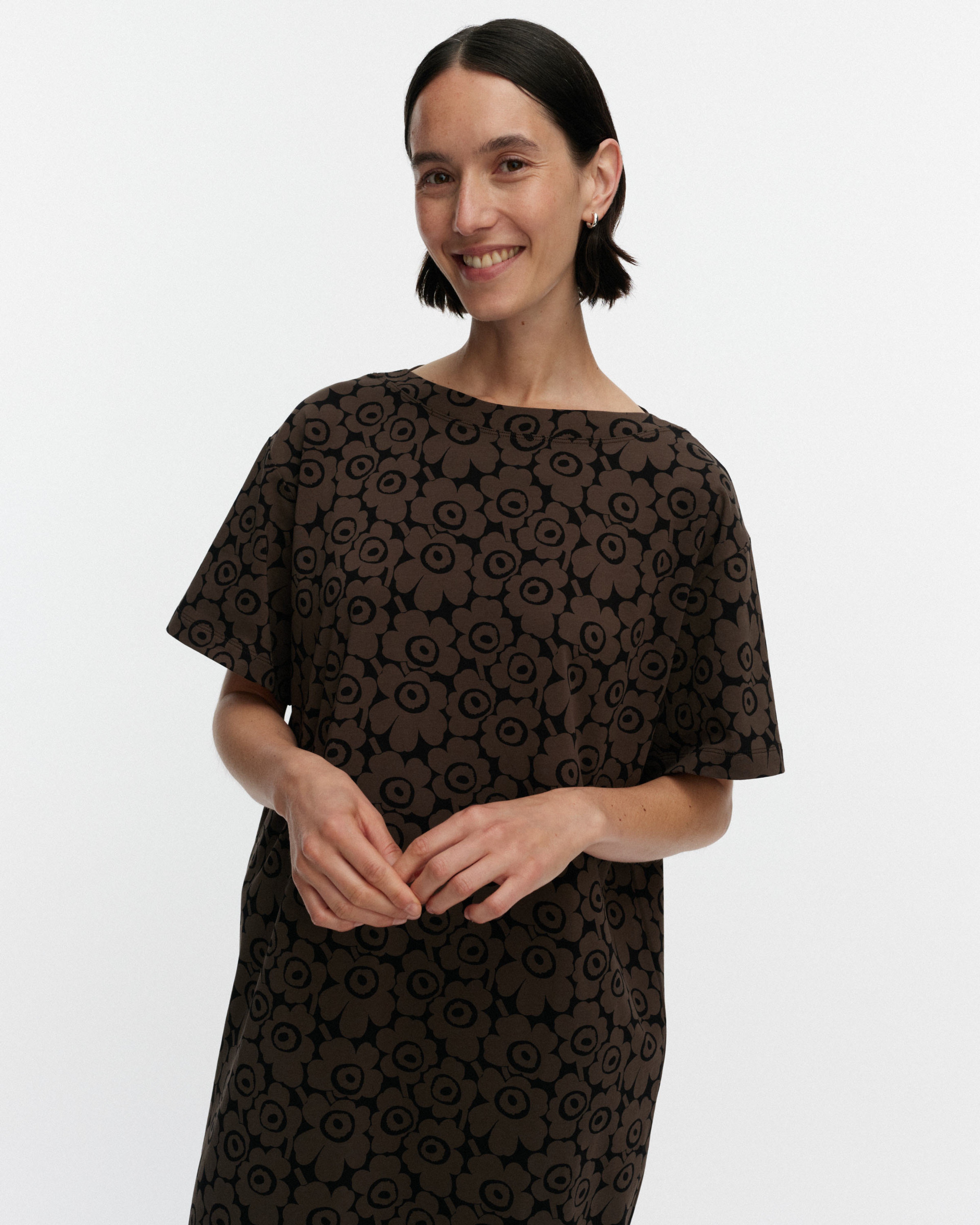 Joku Unikko, Dress, brown, black,