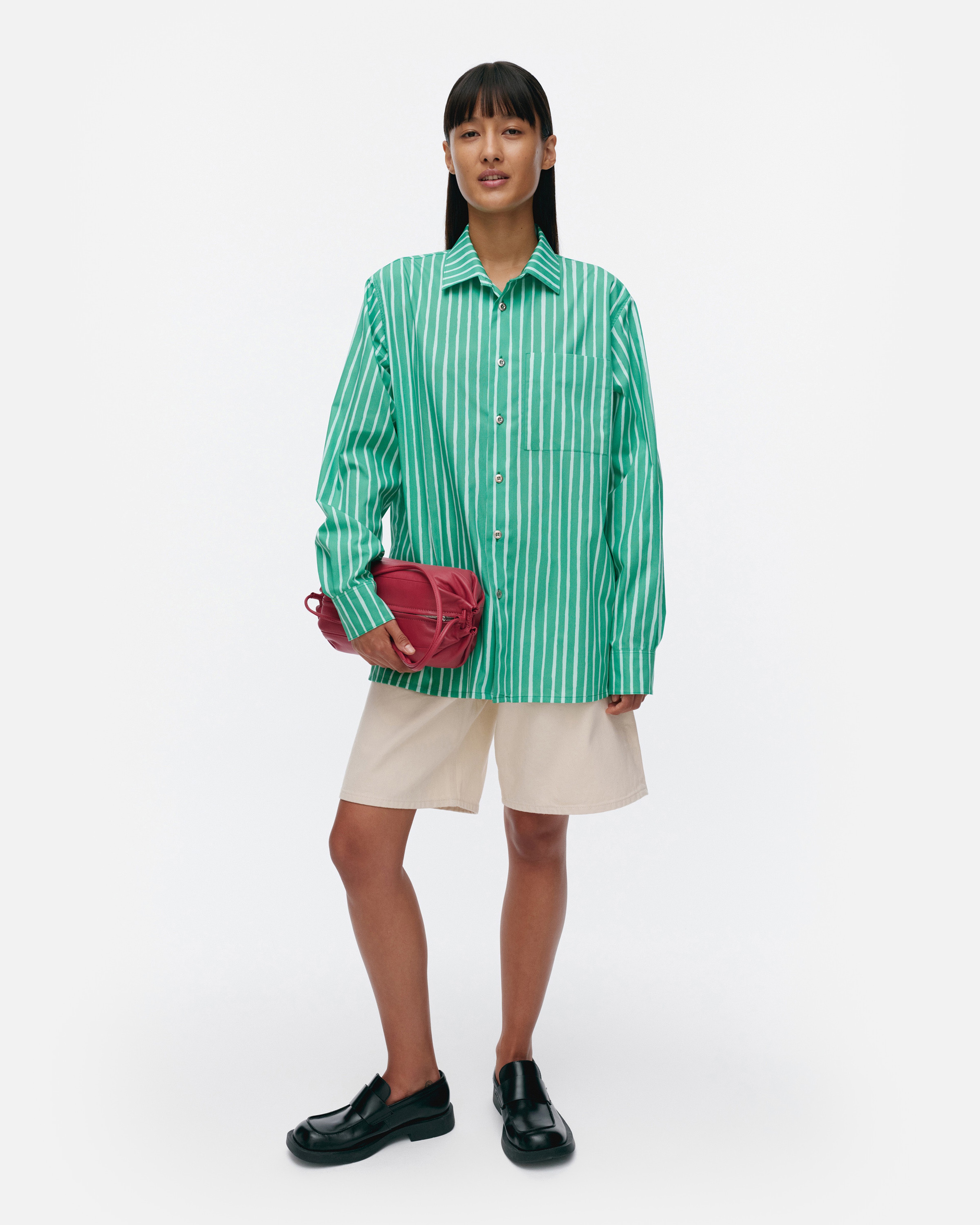 Jokapoika, Kioski cotton shirt, light turquoise, turquoise,