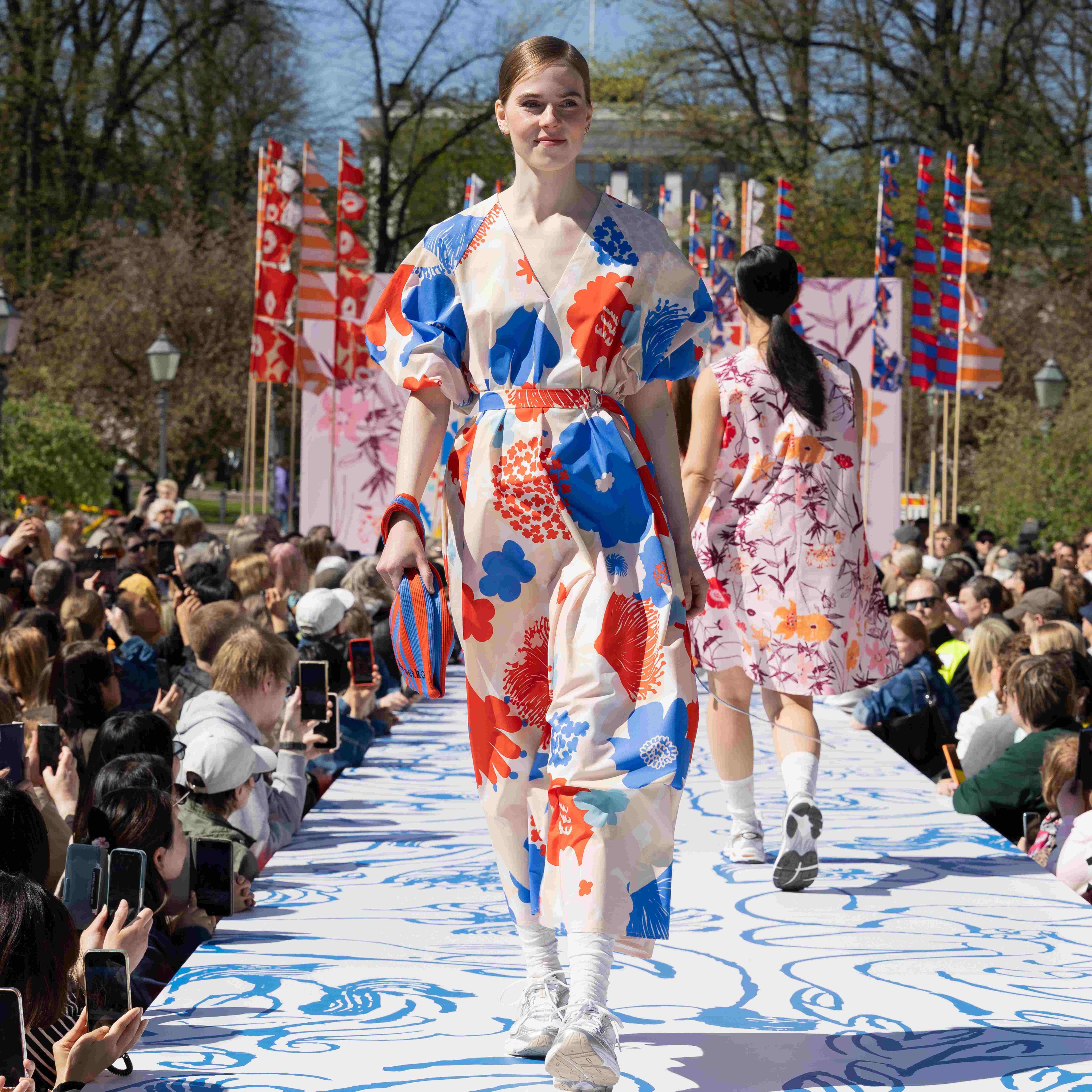 Model wearing Kimppu dress.