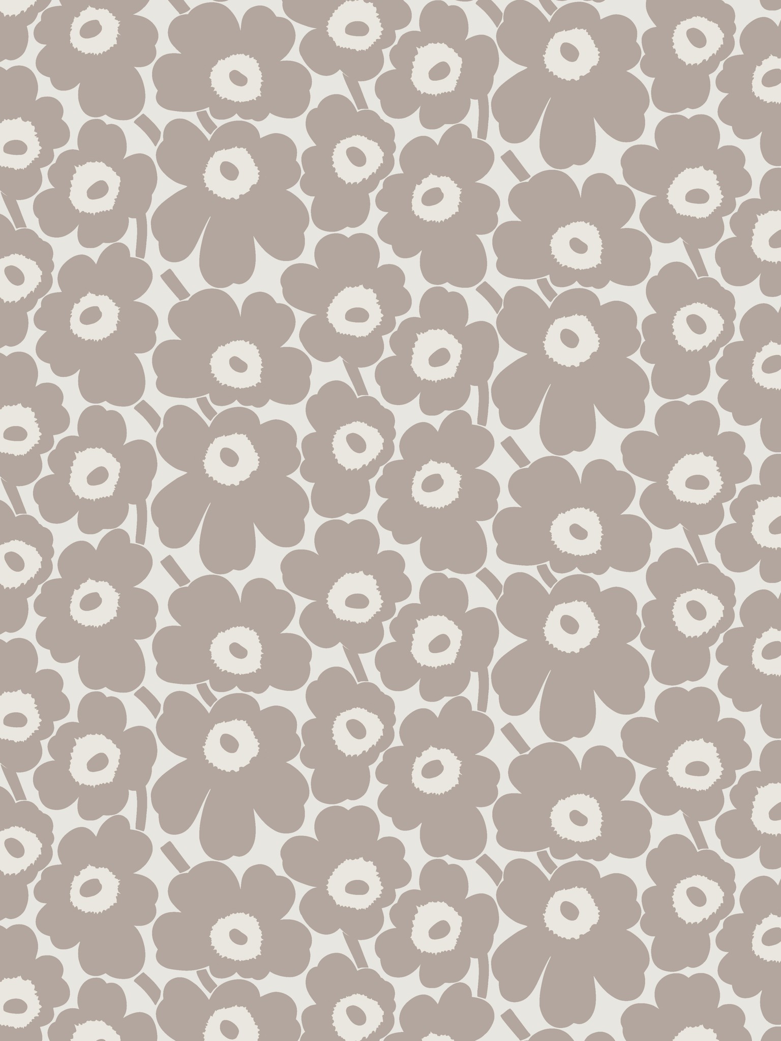 Unikko pattern in beige.