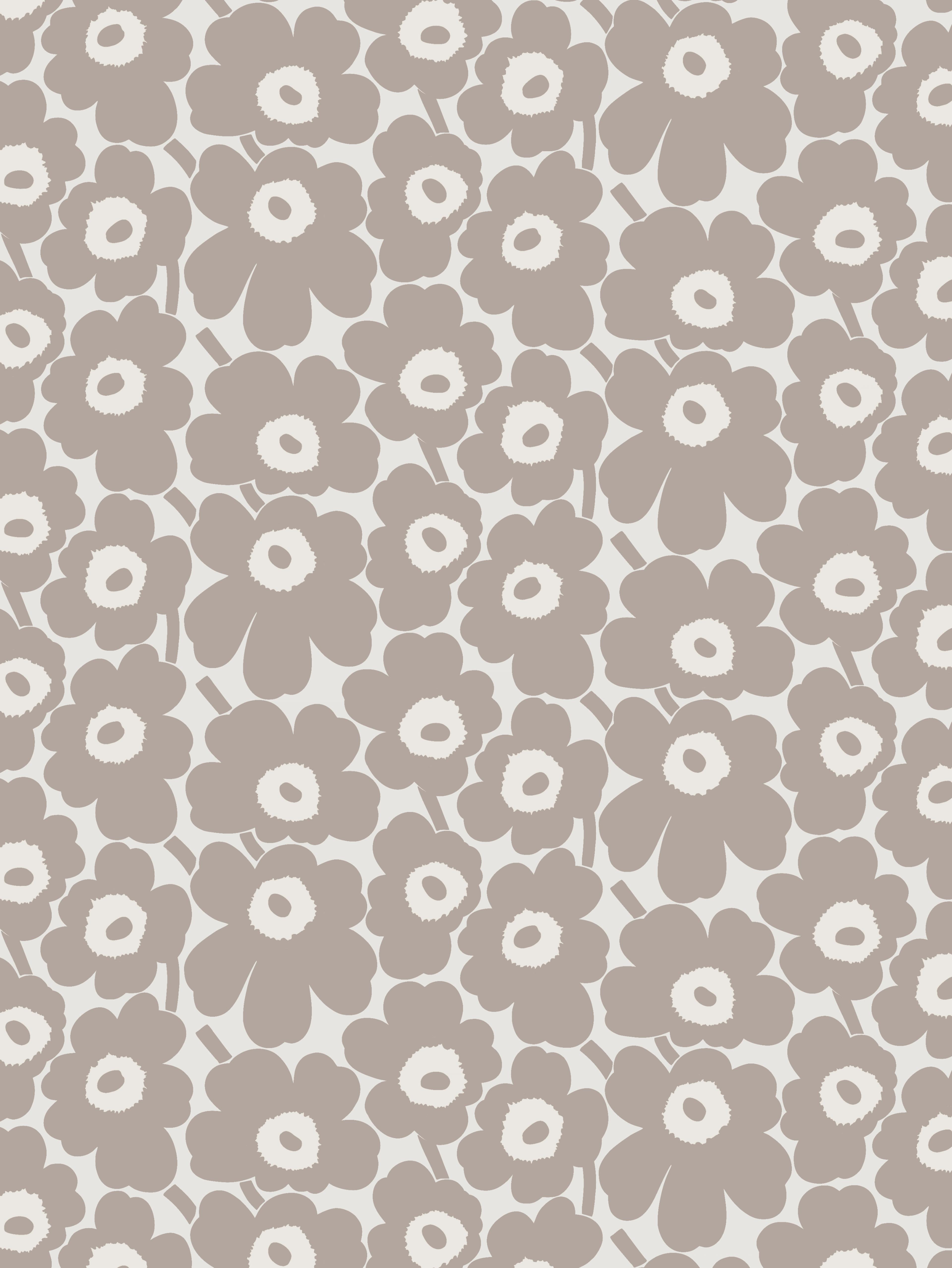 Unikko pattern in beige.