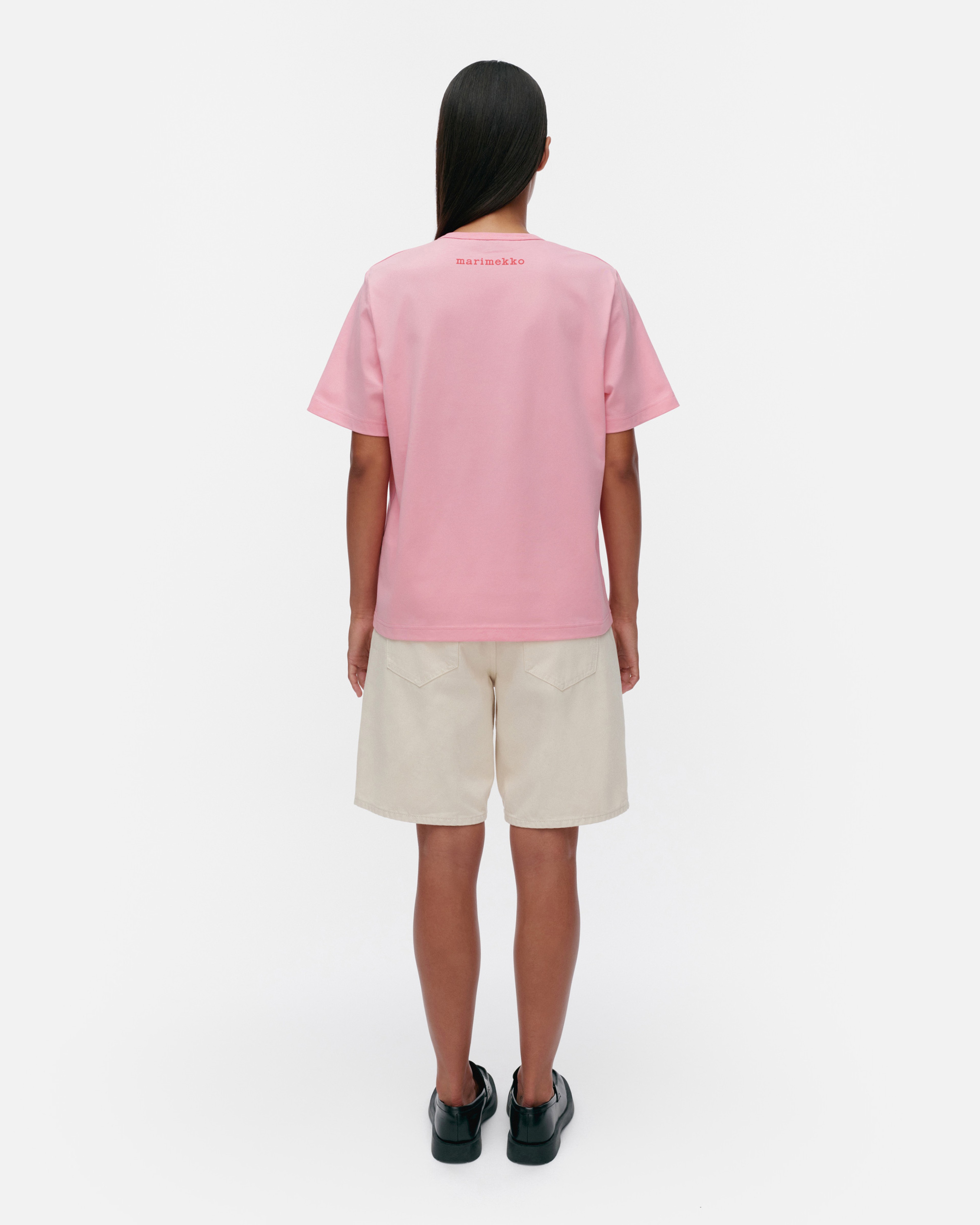 Erna Unikko Placement, Kioski t-shirt, pink, orange, red,