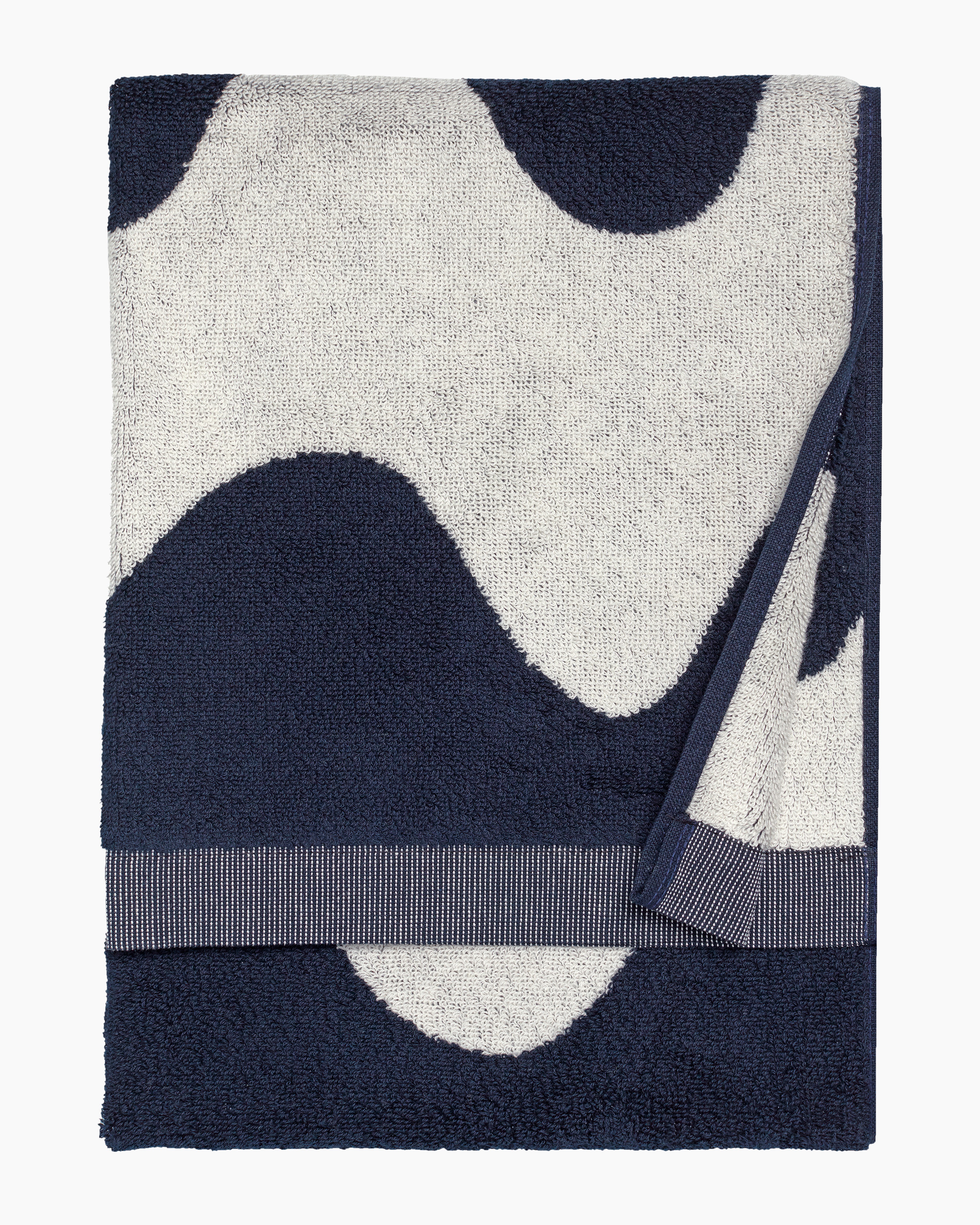 Lokki, Hand towel 50x70 cm, off-white, dark blue,