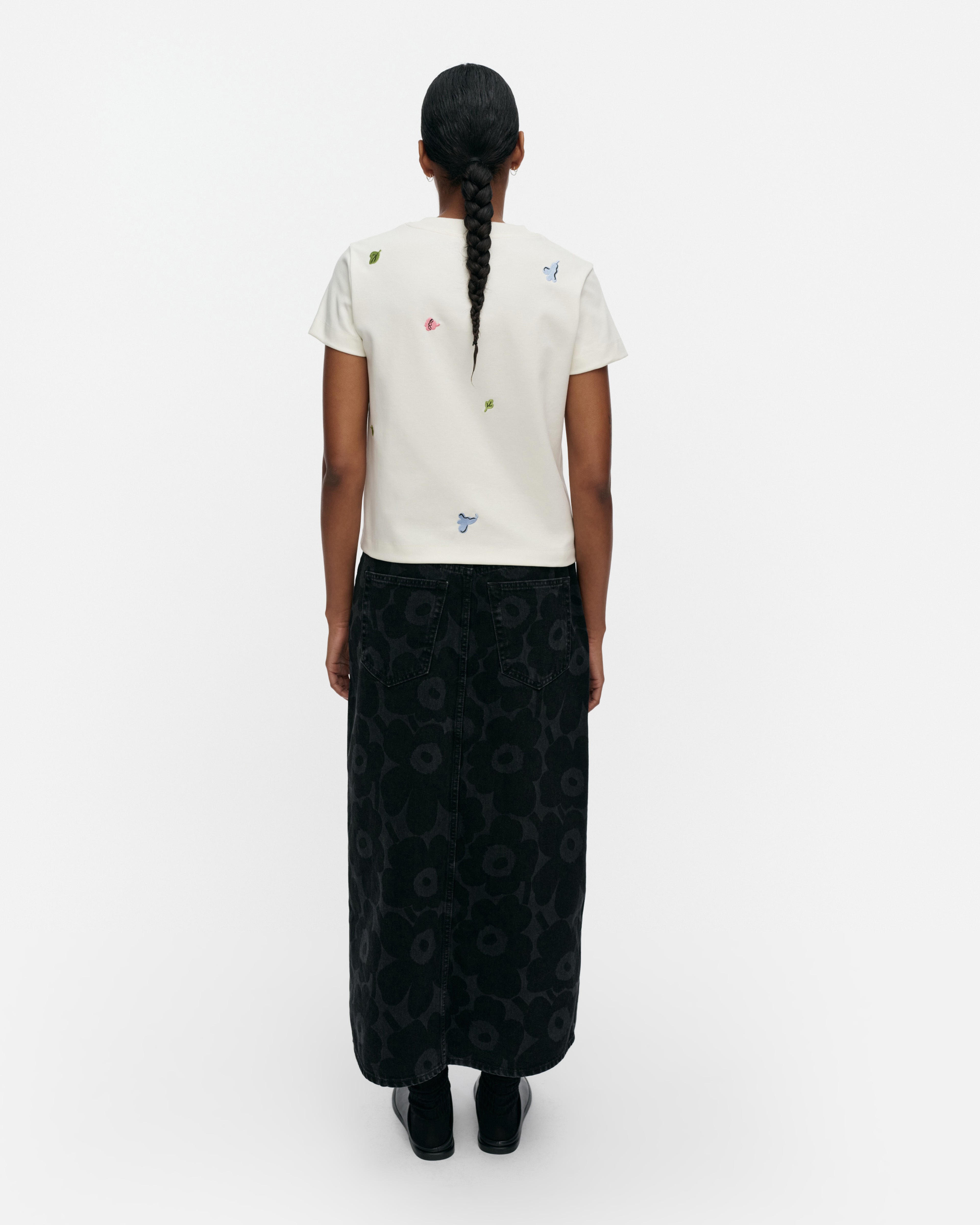 Maridenim Kuvastuma Unikko, Skirt, washed black,