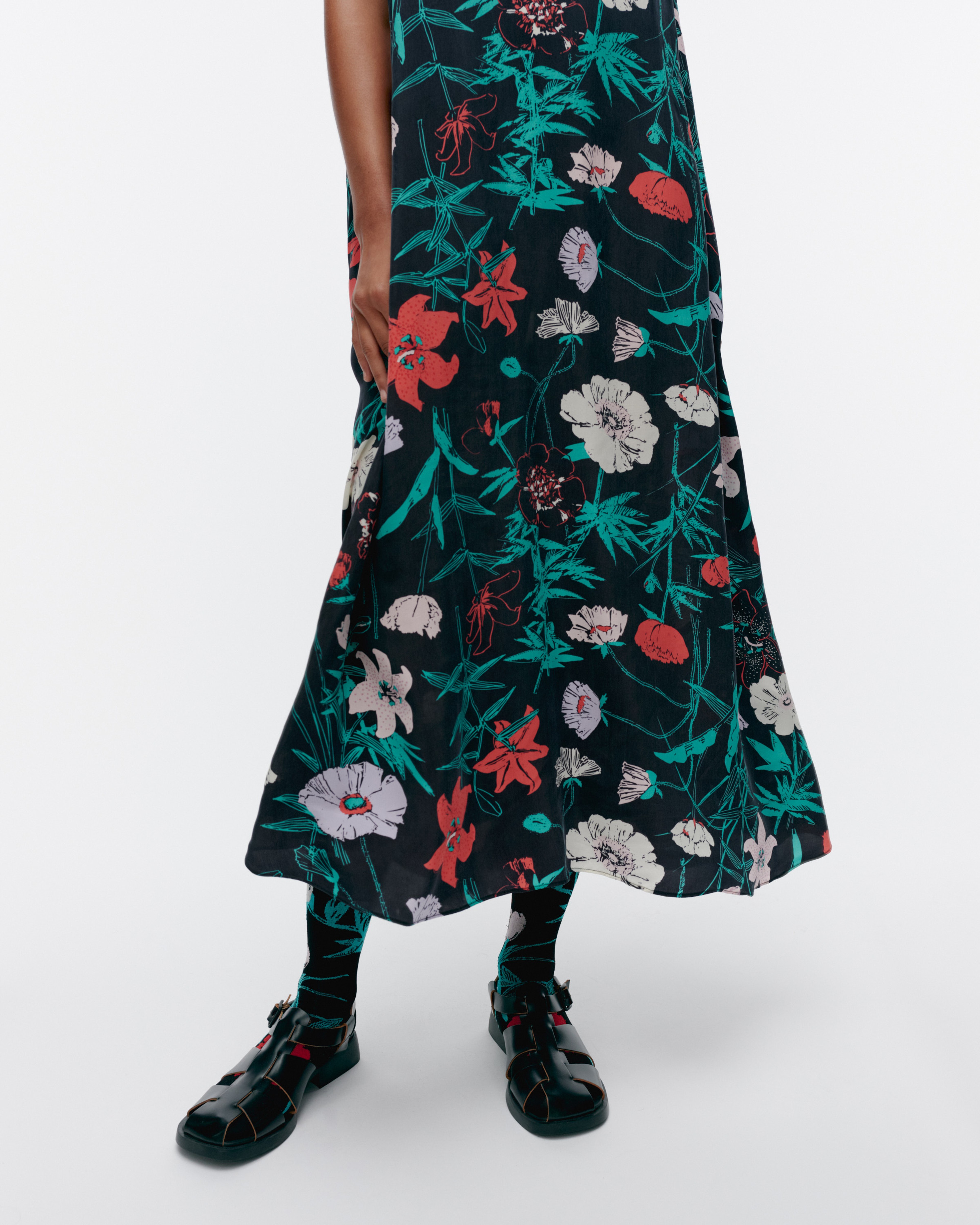 Migot Perenna, Dress, black, turquoise, pink,