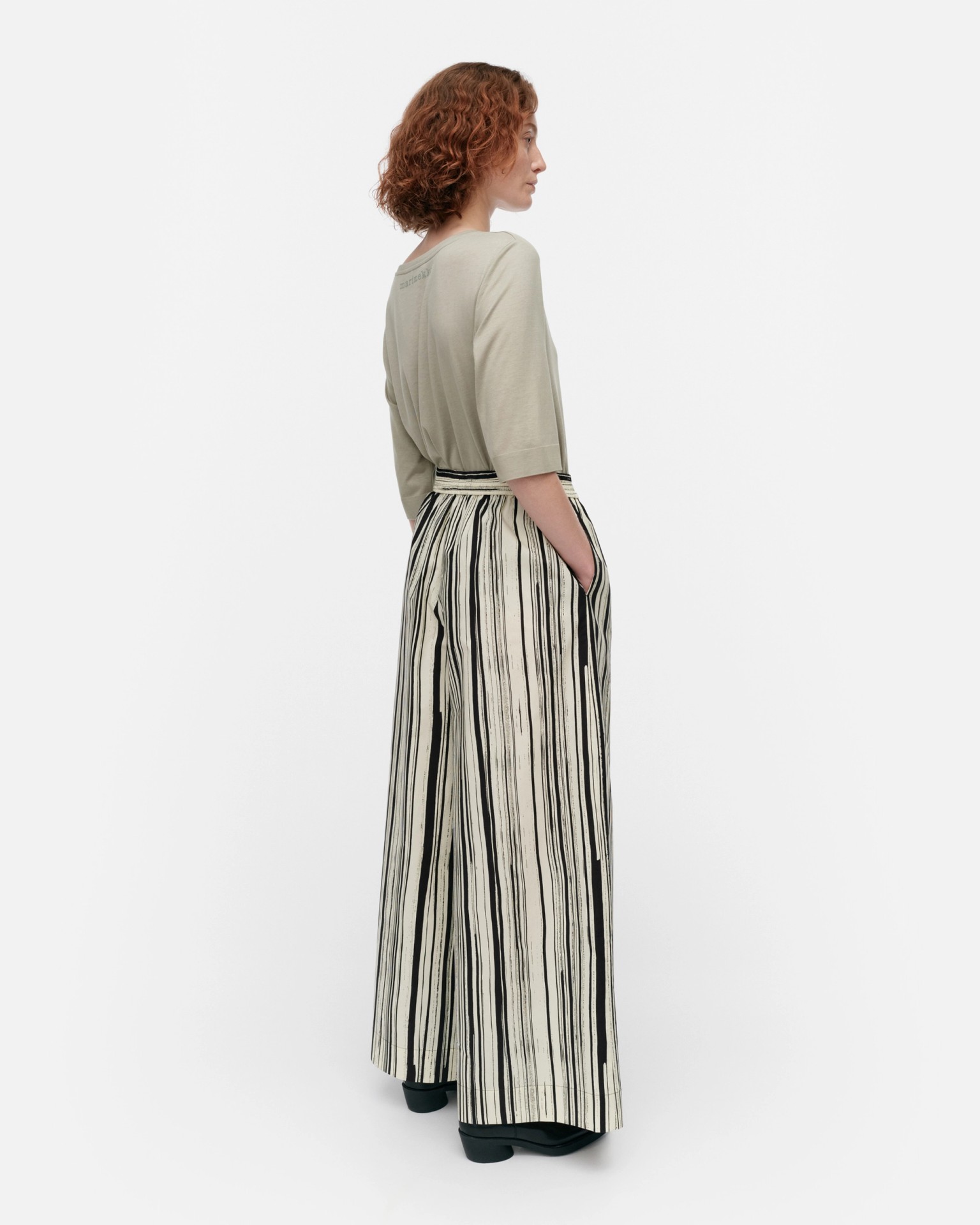 Kohti Siluetti Cotton poplin trousers