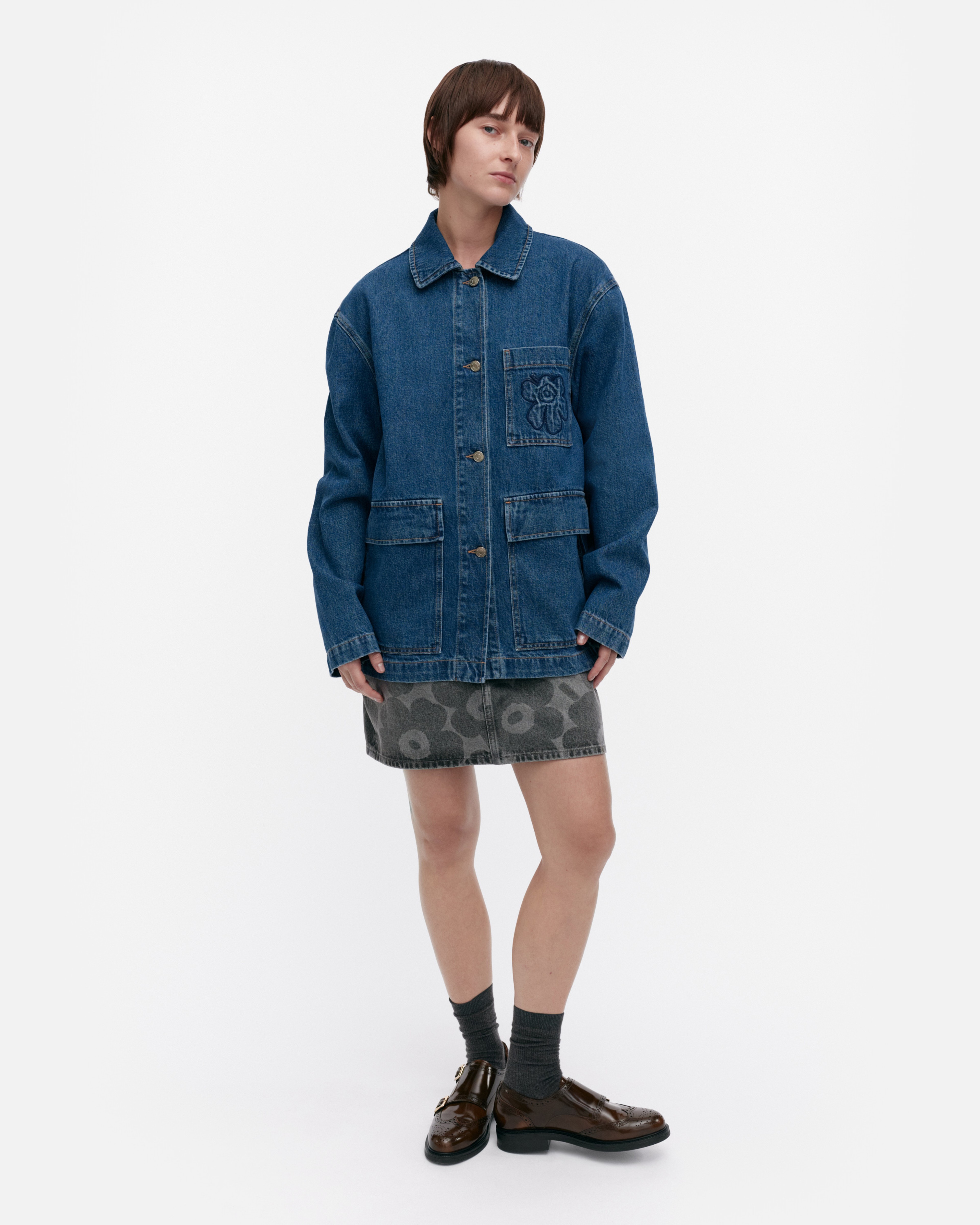 Maridenim Poweri Unikko, Denim jacket, worn indigo,