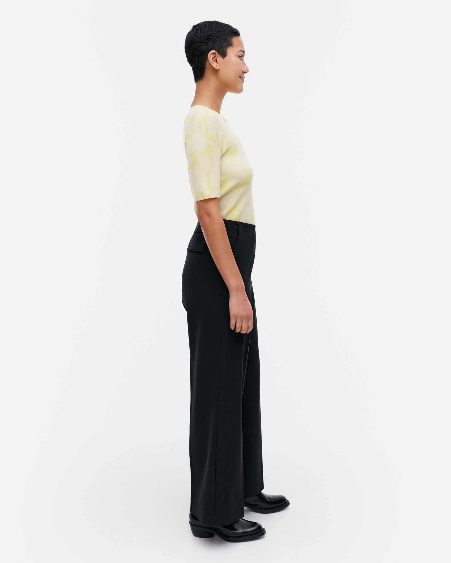 Kaaret Solid, Trousers, black,