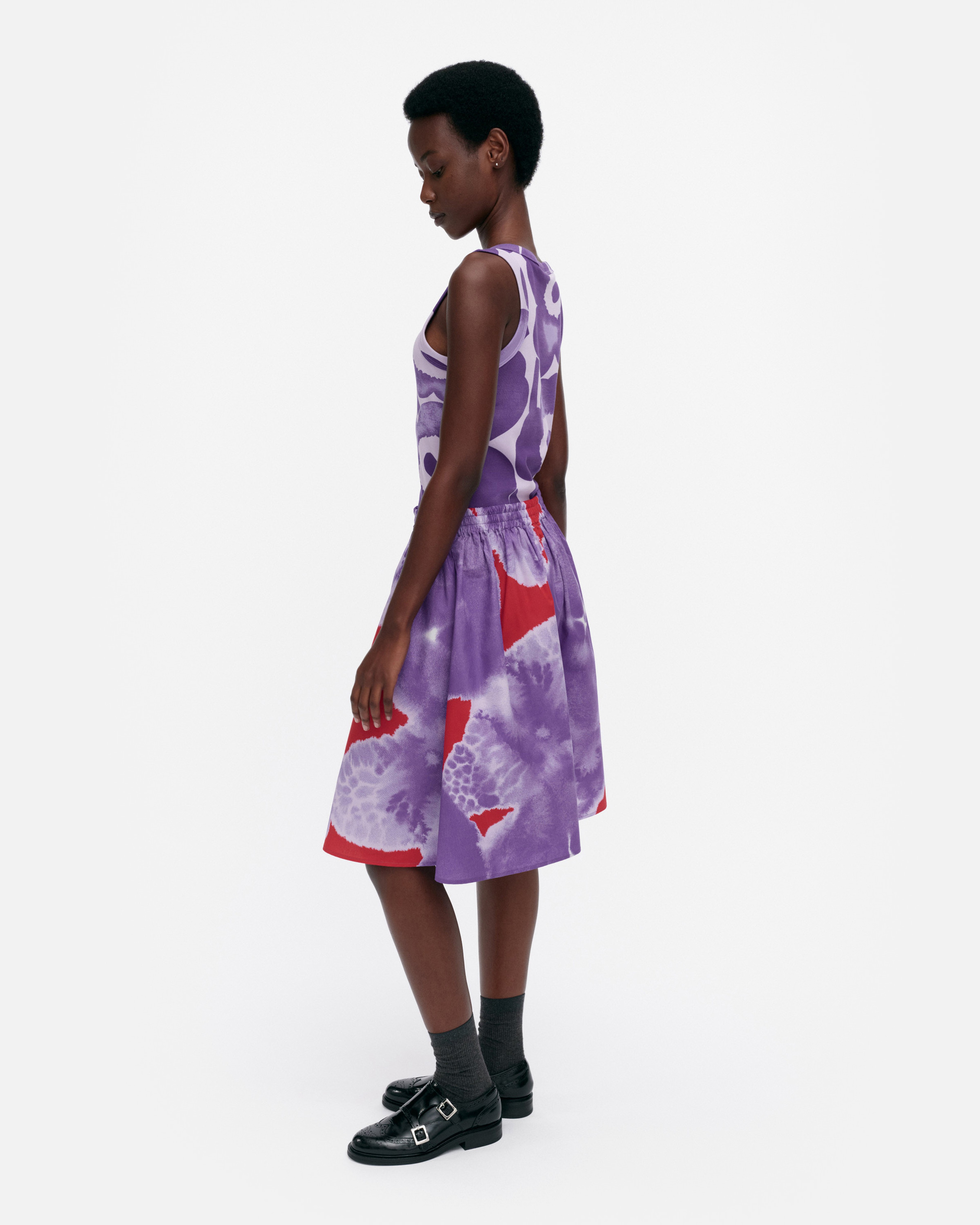 Poiminnot Kehäkukka, Skirt, lilac, red,