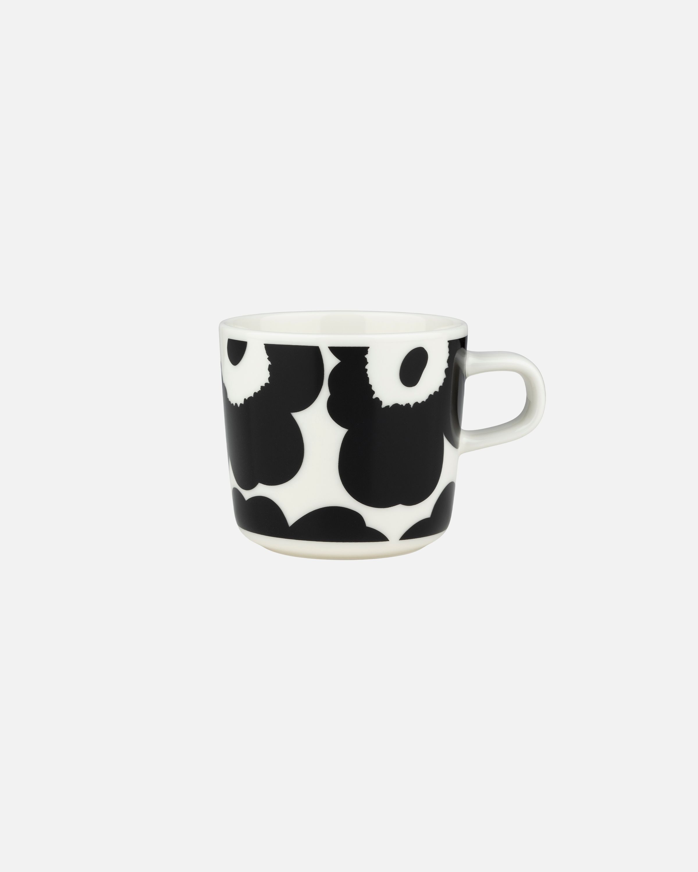 Oiva / Unikko Coffee cup white,black | Marimekko