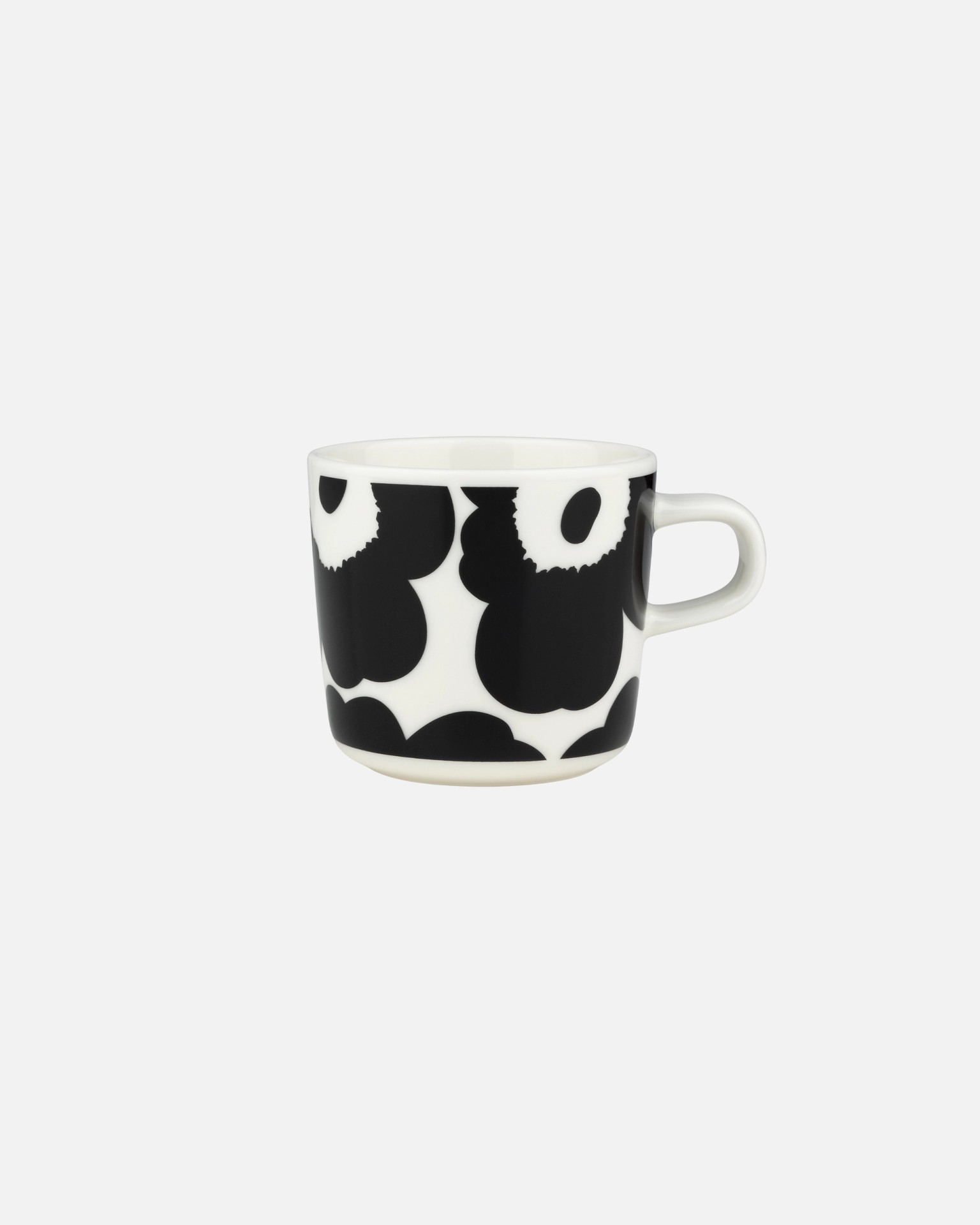 Oiva / Unikko, Coffee cup, black, white,