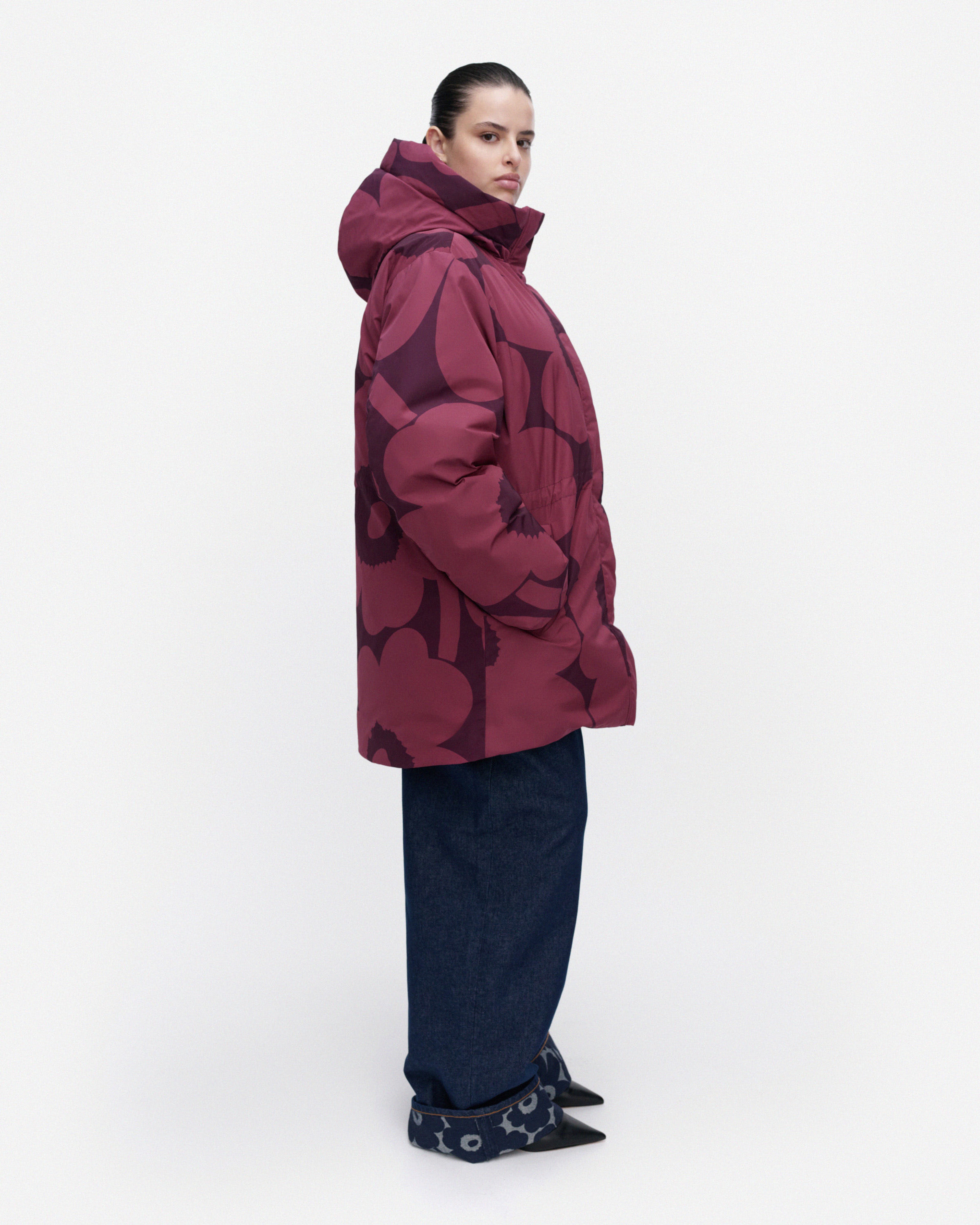 Käännös Unikko, Coat, dark rose, dark purple,