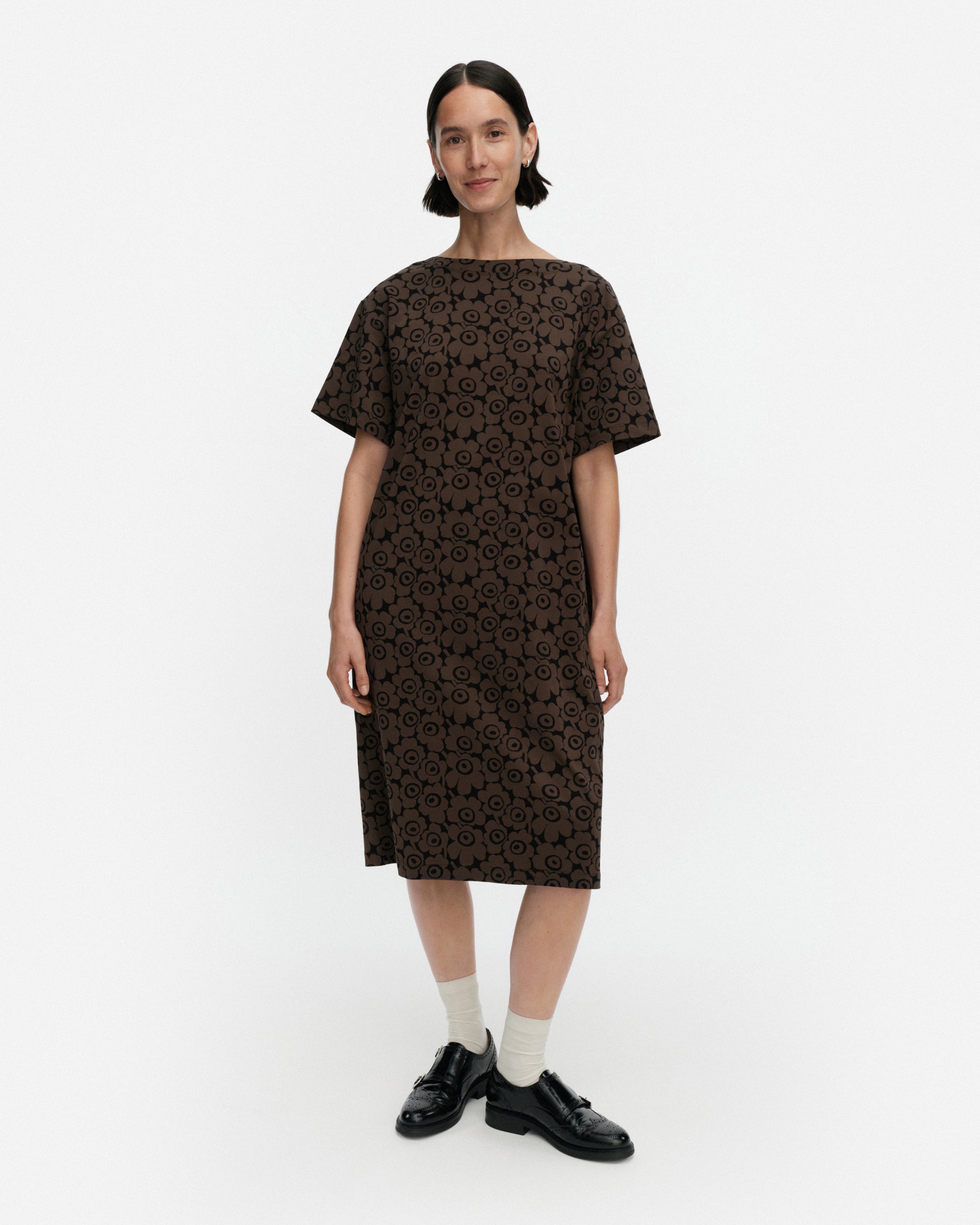 Joku Unikko, Dress, brown, black,