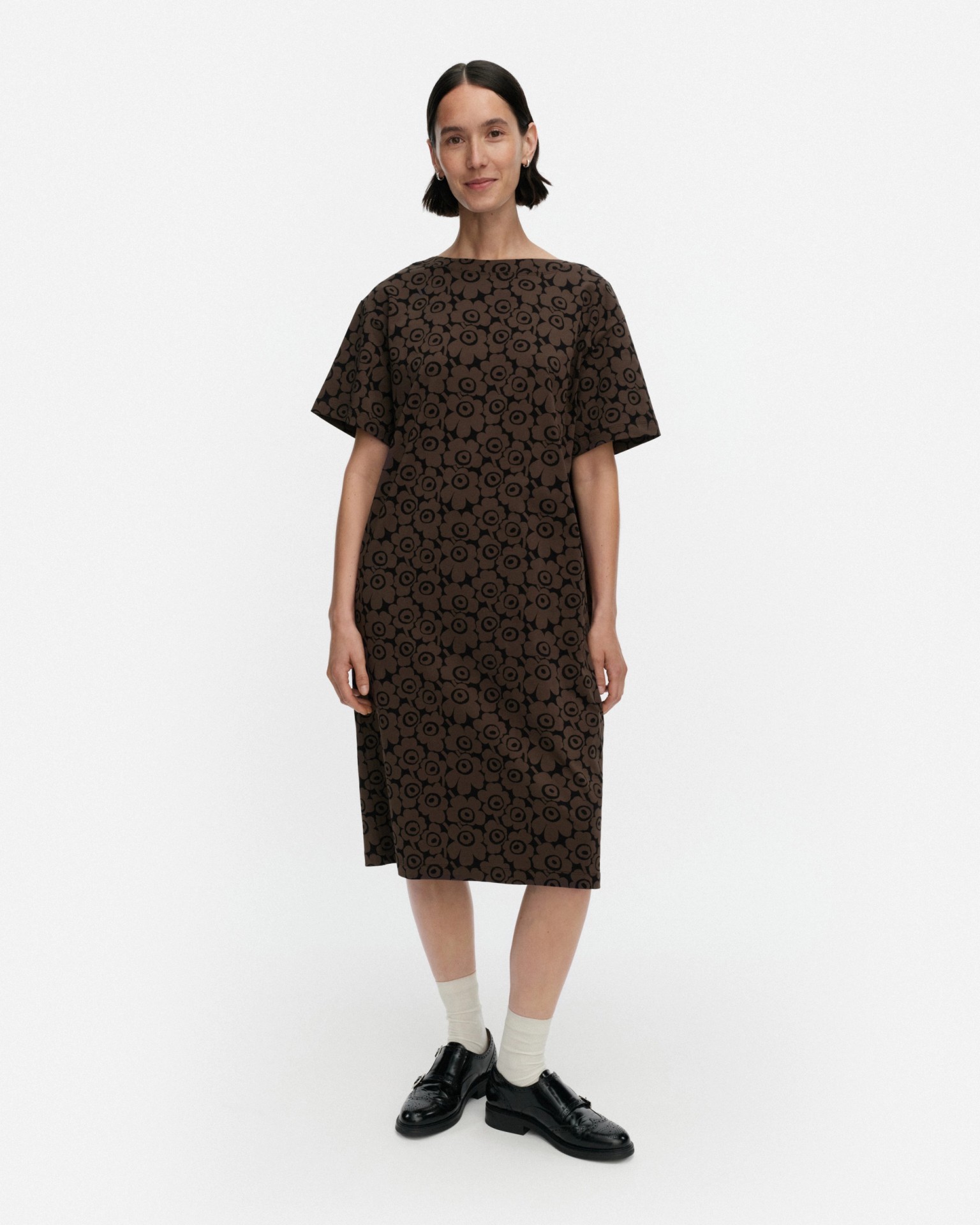 Joku Unikko, Dress, brown, black,