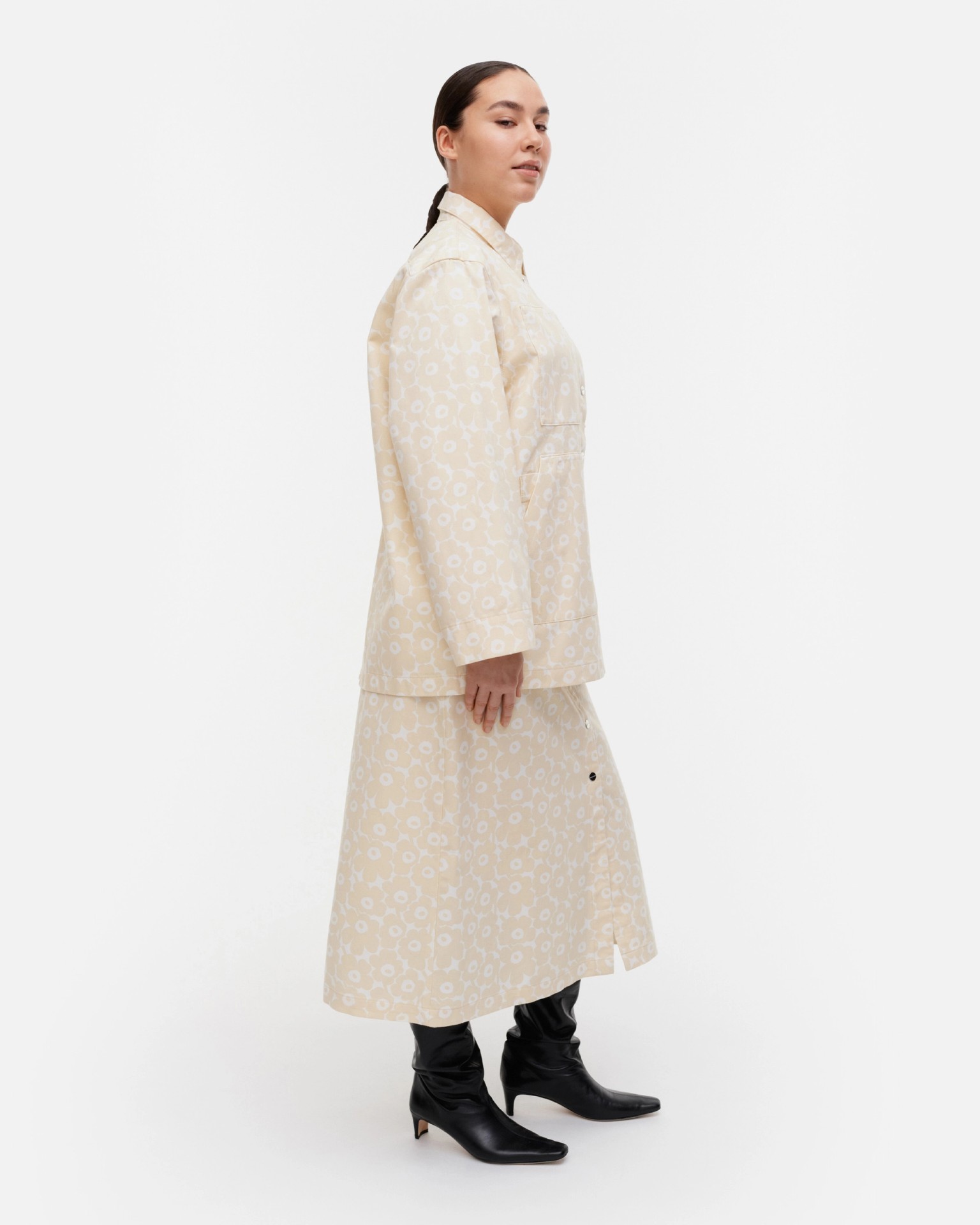 Paluu Unikko, Cotton jacket, off-white, light yellow,