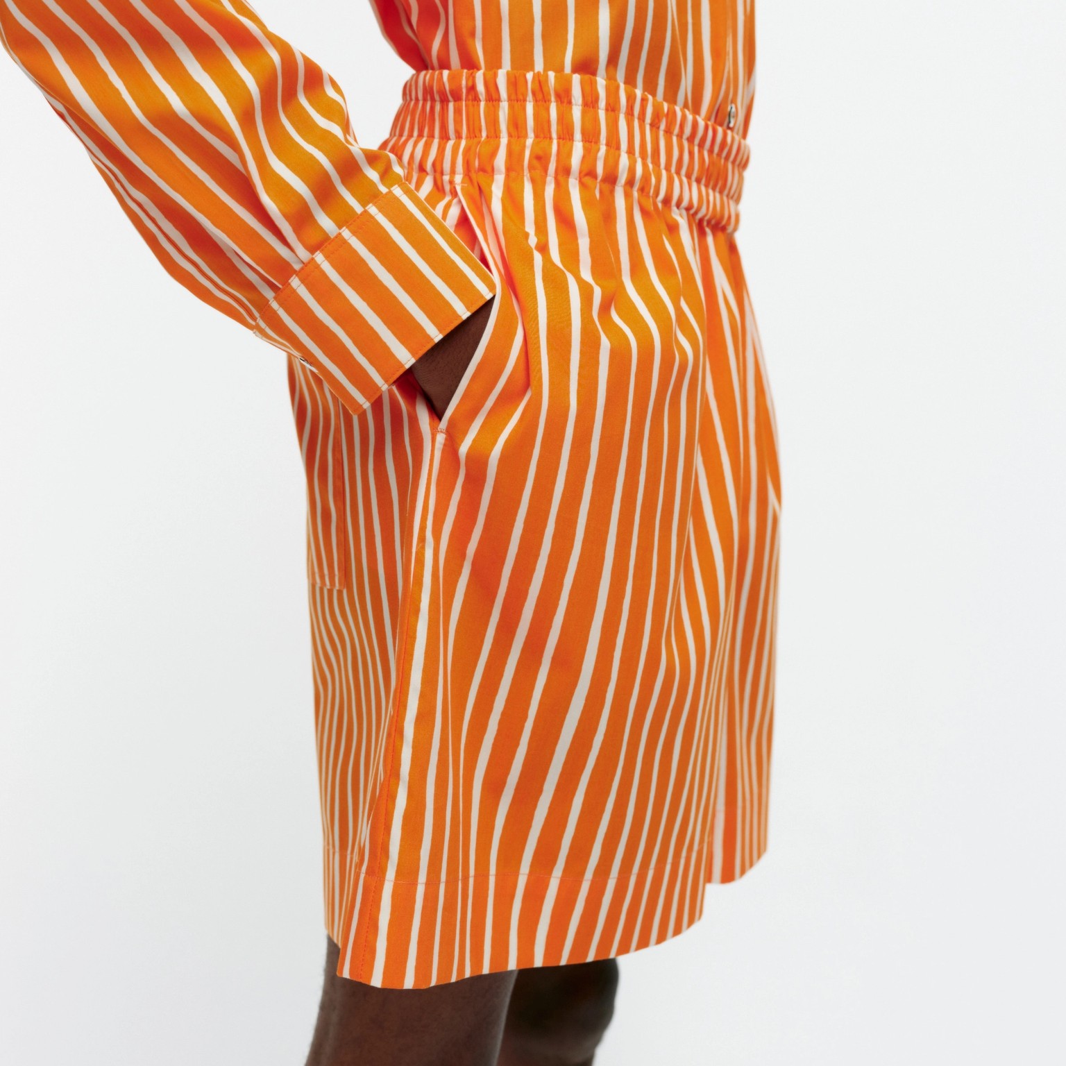 Model wearing Jokapoika shorts.