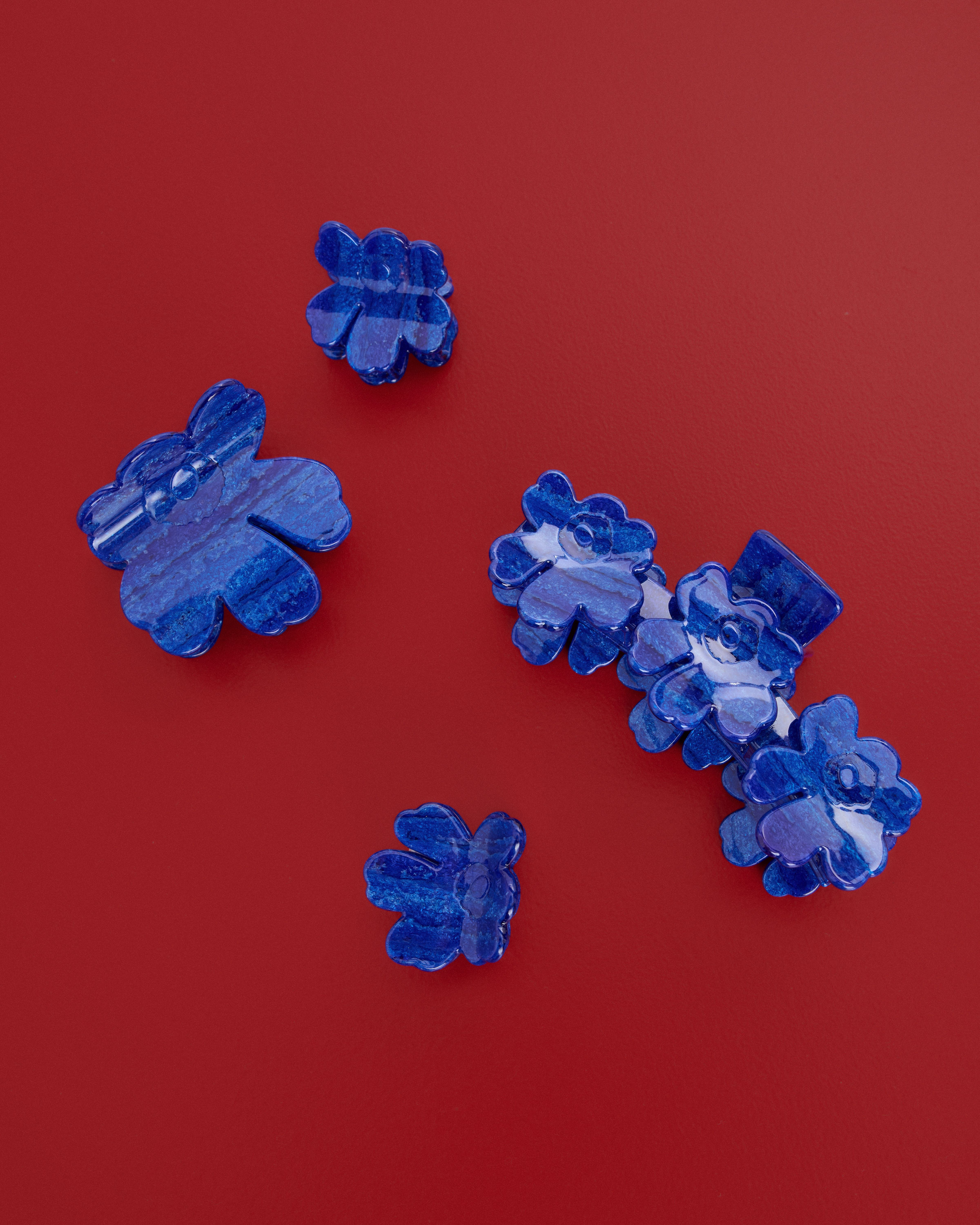 Unikko small Hair clip multi-blue | Marimekko