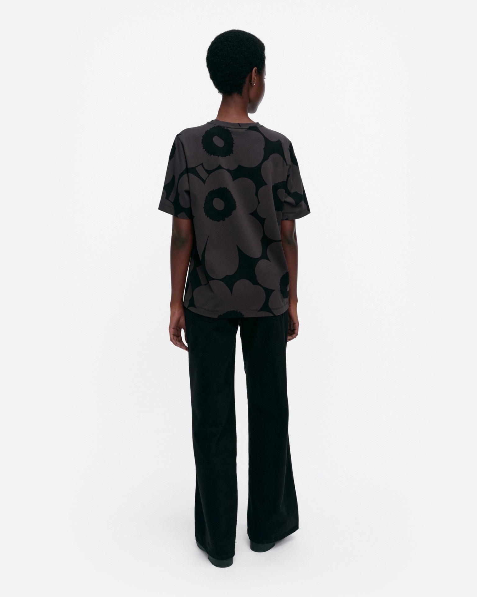 Tunnit Unikko, T-shirt, black, dark grey,