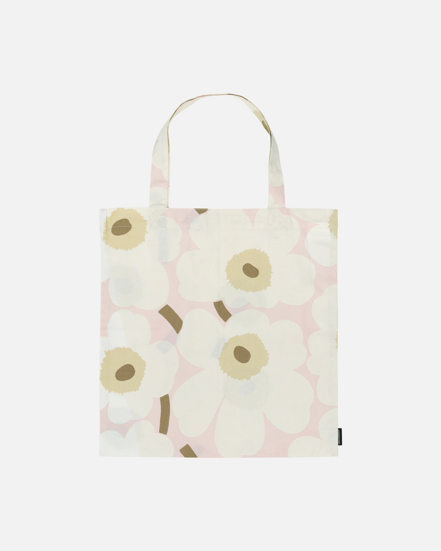 Pieni Unikko, Tote bag, pink, off white, sand,