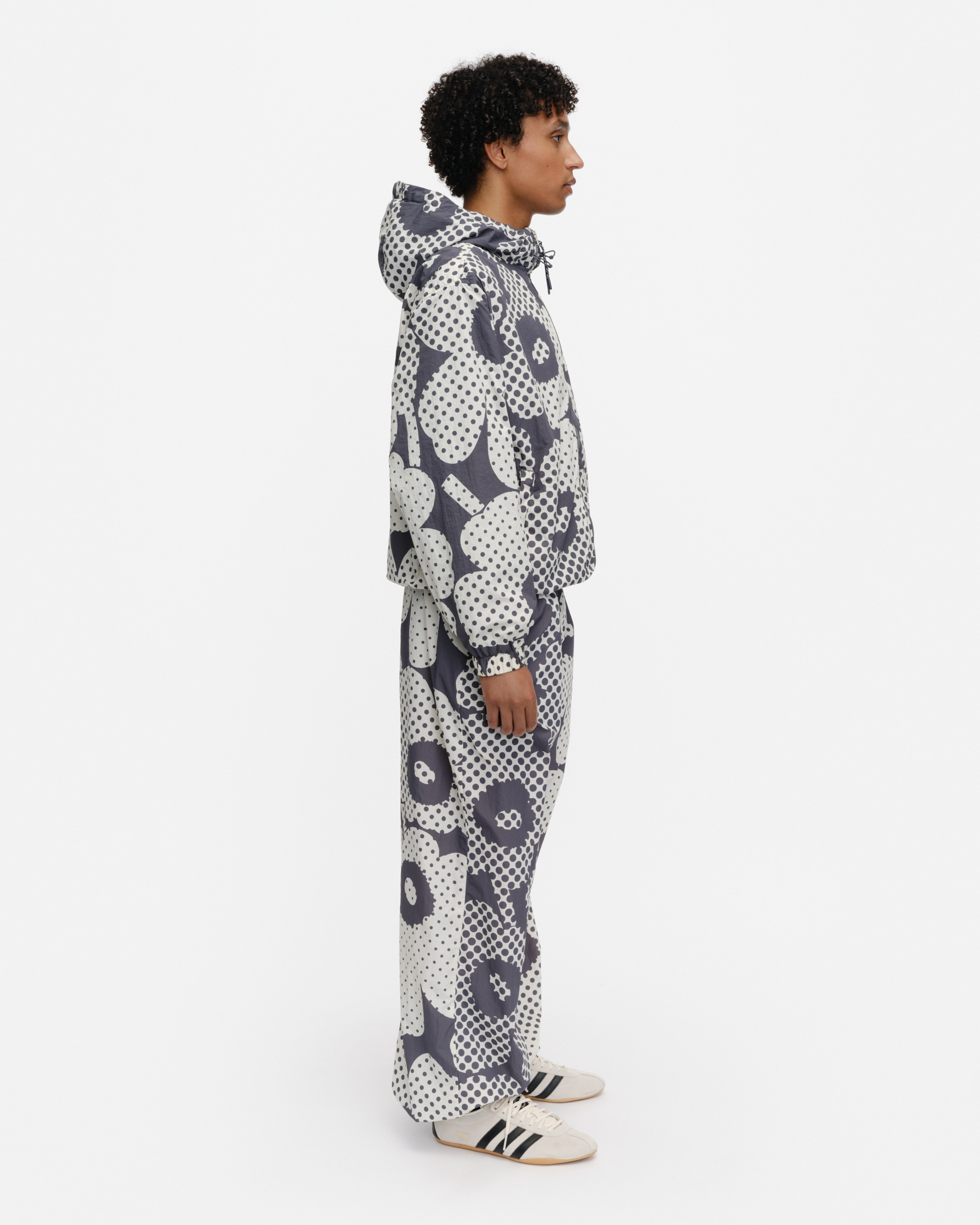 Sattuma Unikko, Kioski activewear coat, dark grey, off white,