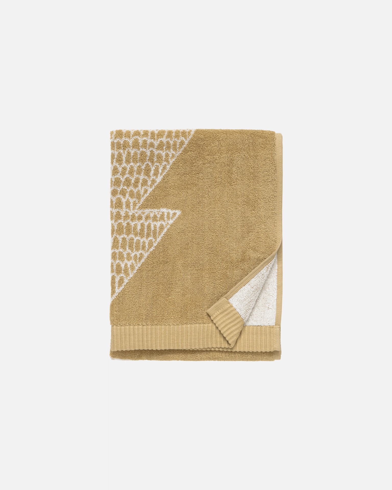 Kuusikossa, Hand towel 50x70 cm, gold beige, beige,