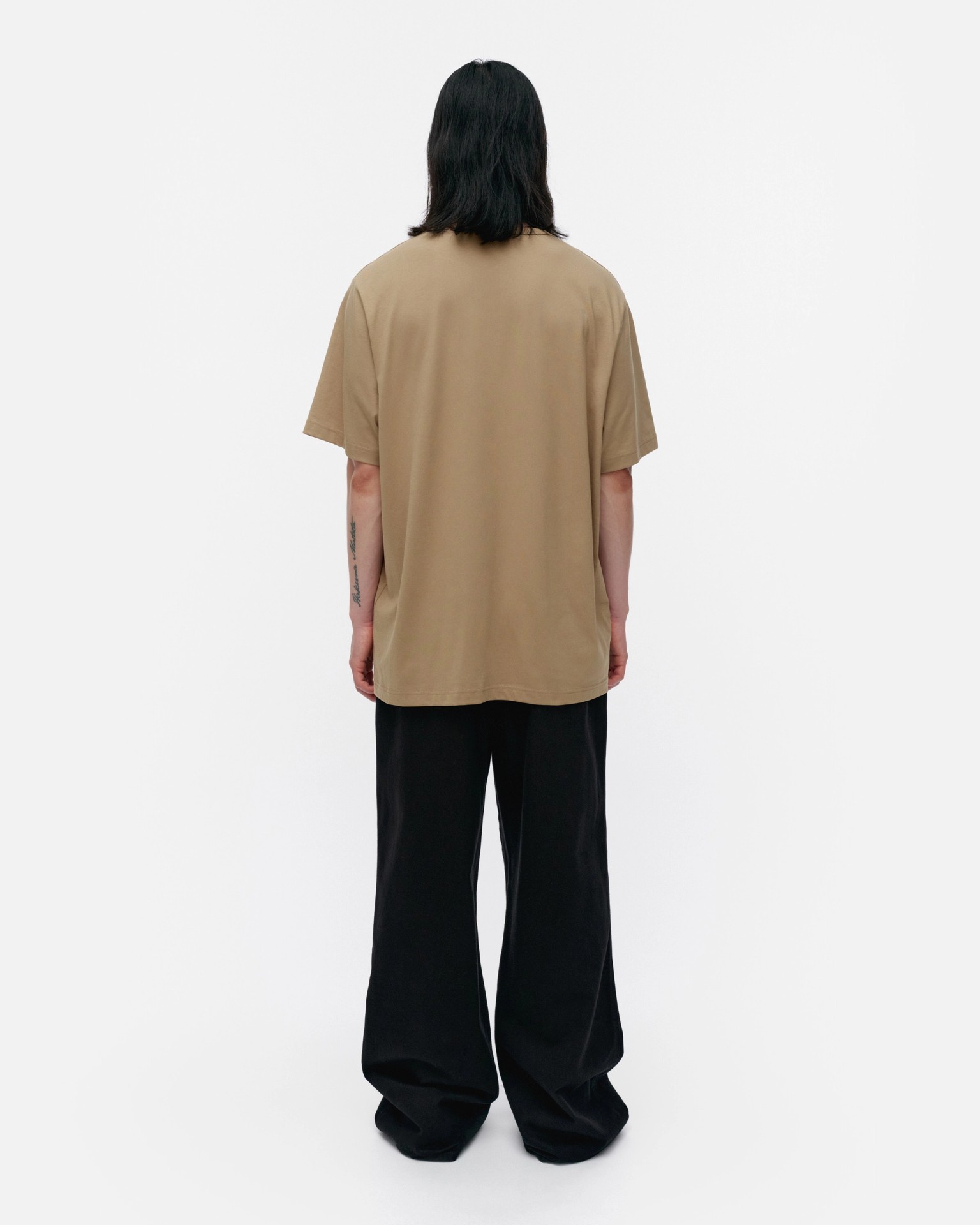 Vihne Vihkiruusu Placement, Kioski t-shirt, brown, off white,