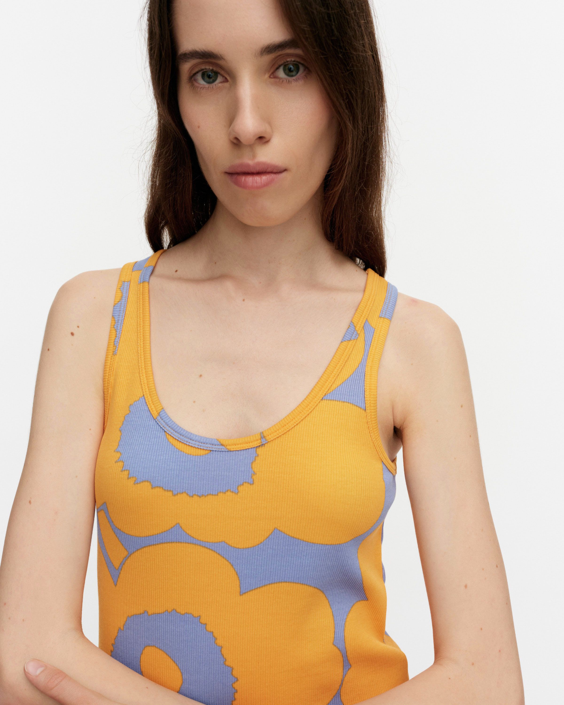 Niisiä Unikko Tank top orange, blue | Marimekko