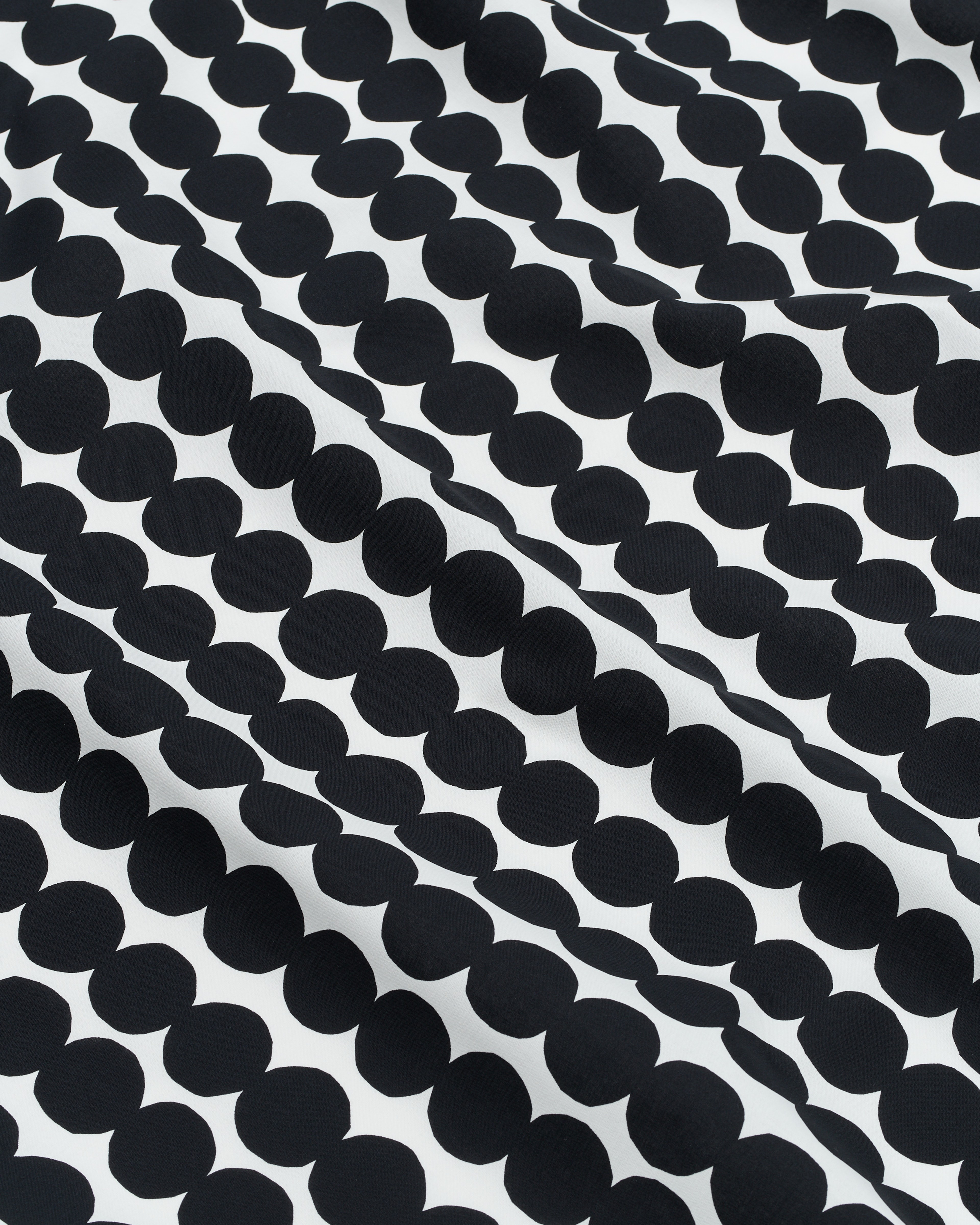 Räsymatto, Cotton fabric, white,black,