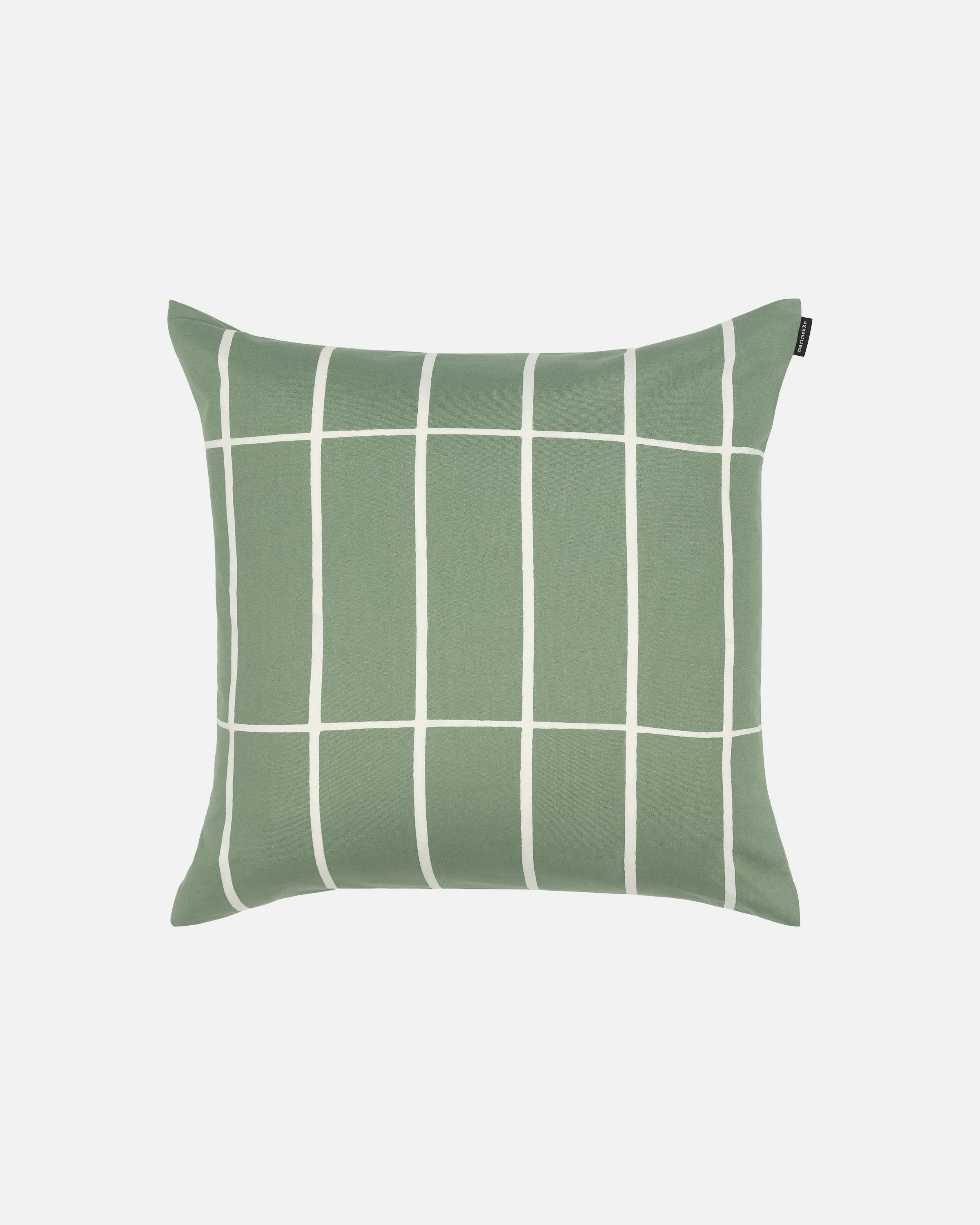 marimekko TIILISKIVI シートクッション Tiiliskivi Cushion cover 50x50 cm green, white | Marimekko