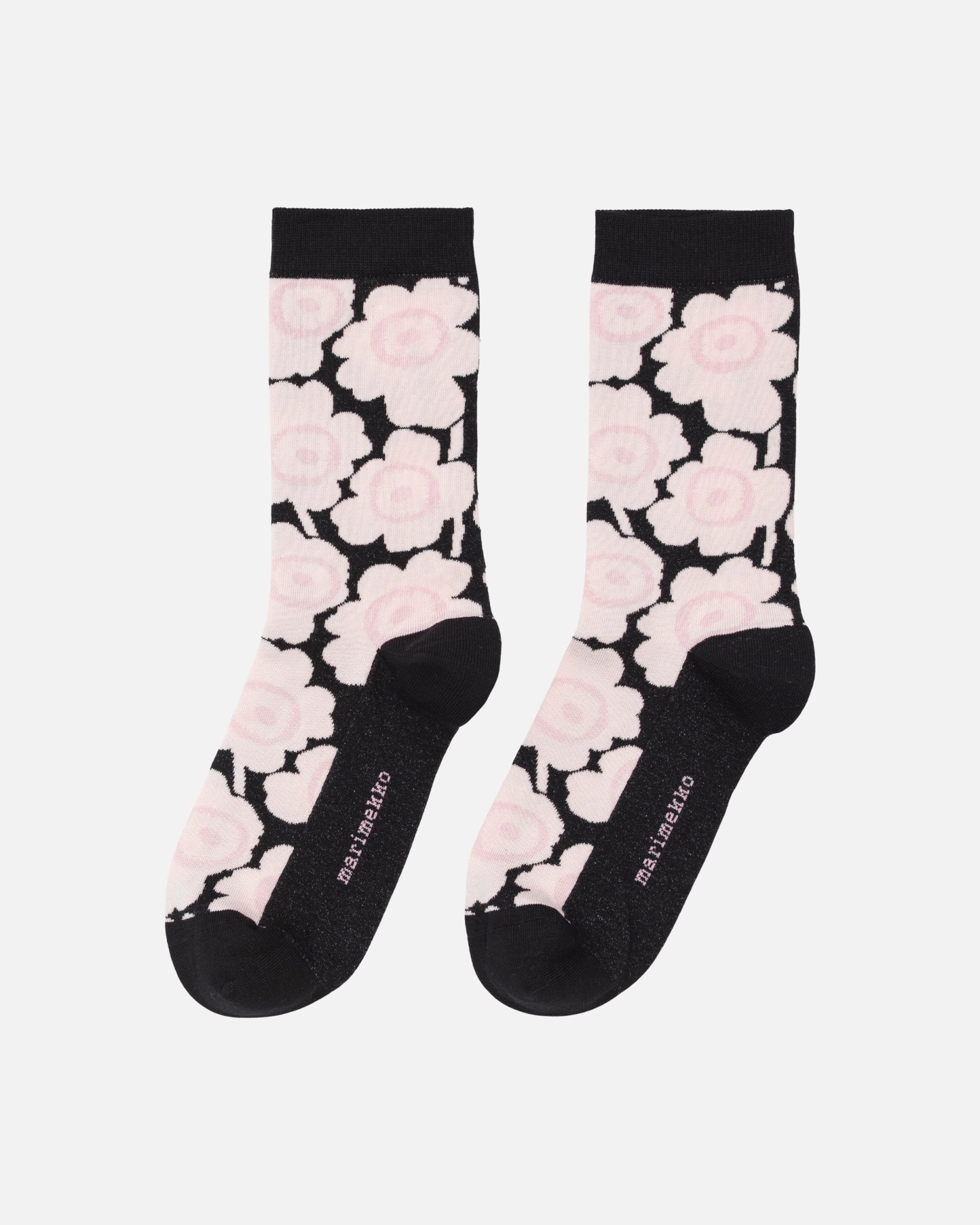 Linjaus Unikko, Socks, pink, black,